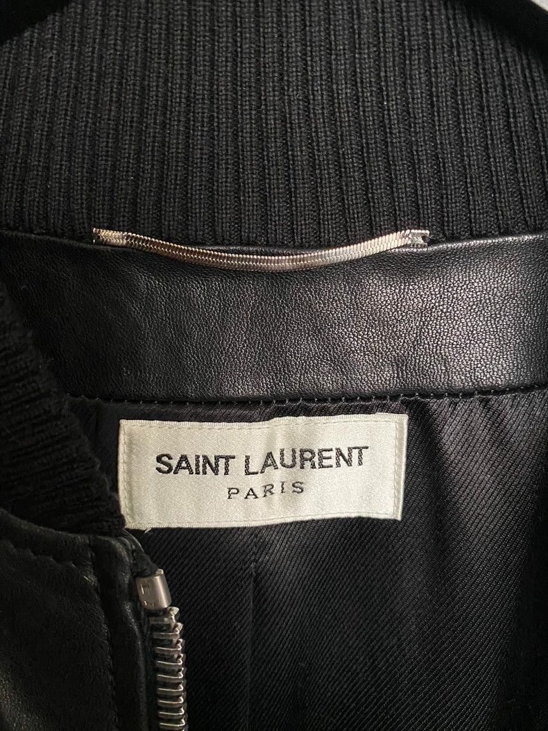 Saint Laurent Paris black leather bomber jacket by Saint Laurent-2507 Size US L / EU 52-54 / 3 - 1 Thumbnail