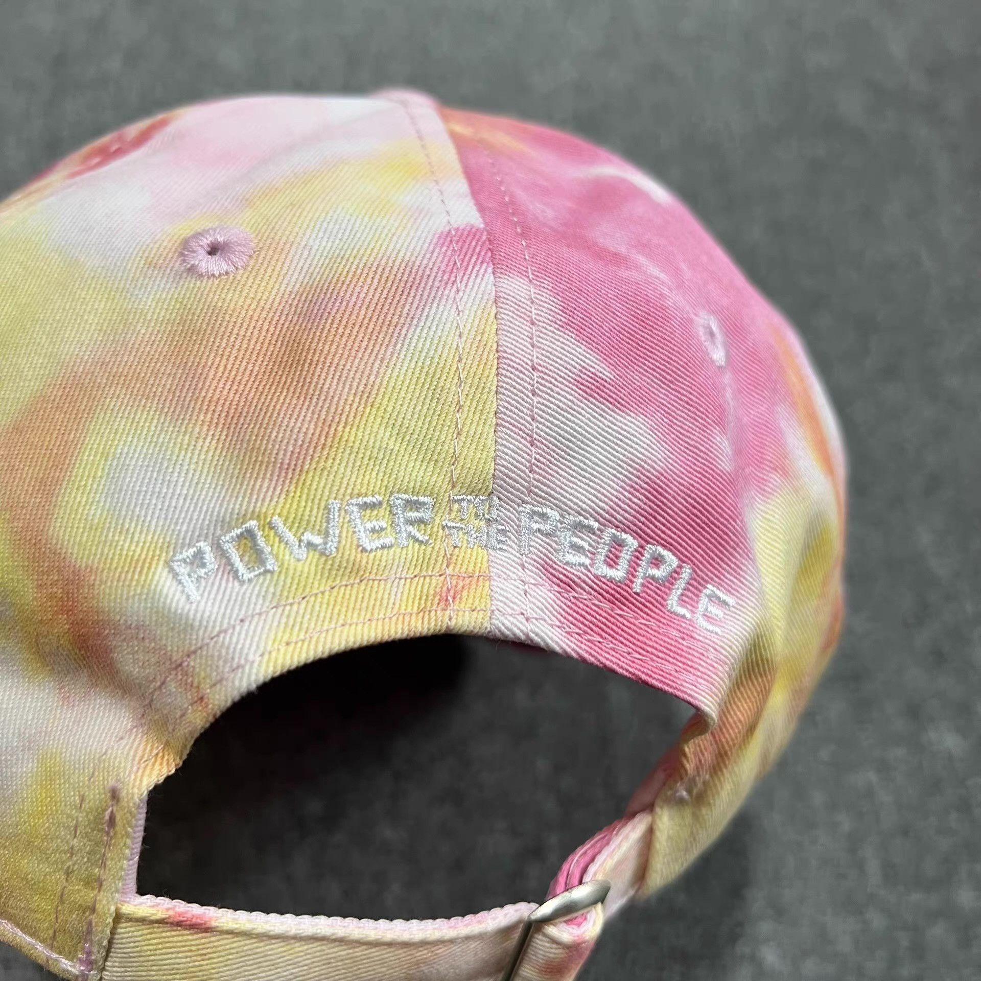 Cross Colours Cross EmbroideredTie-DyeCurved BrimBaseball Cap Visor Q7 Size ONE SIZE - 6 Thumbnail