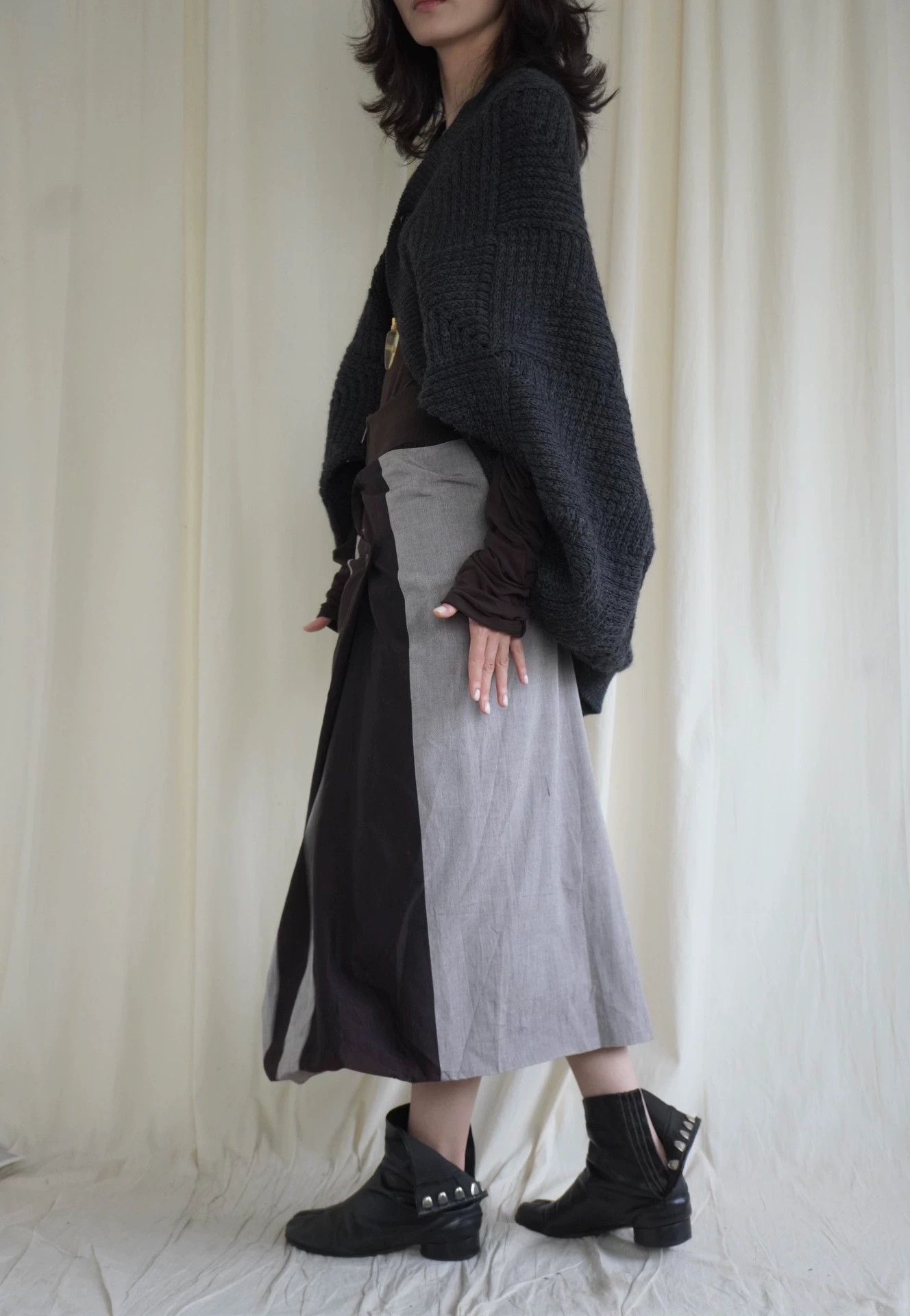 Junya Watanabe Junya Watanabe 2000s Batwing Cape Wool Cardigan Size ONE SIZE - 4 Thumbnail