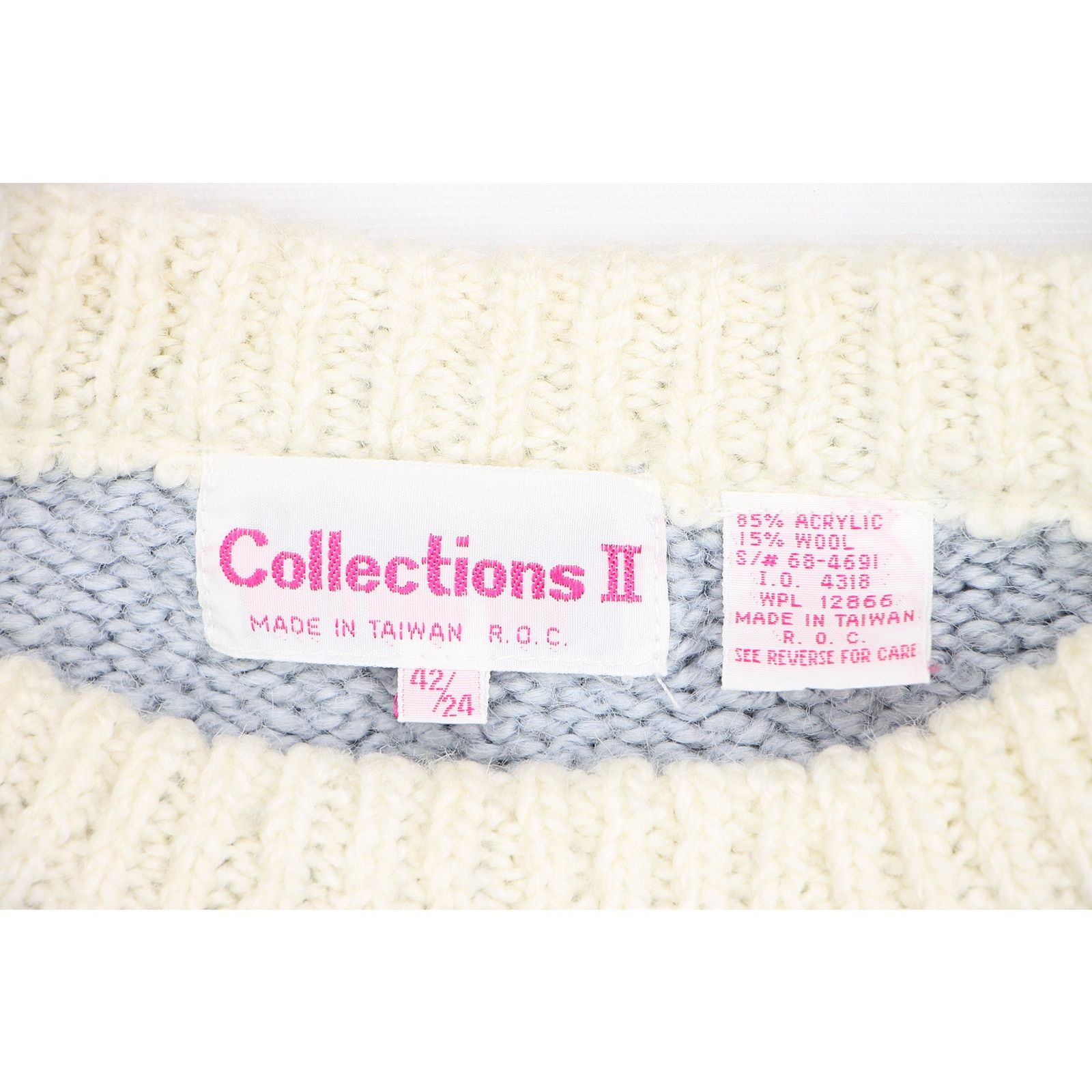 Other Vintage 3D Airborne Pastel Blue Fairy Kei Knit Sweater Vest Size M / US 6-8 / IT 42-44 - 10 Thumbnail