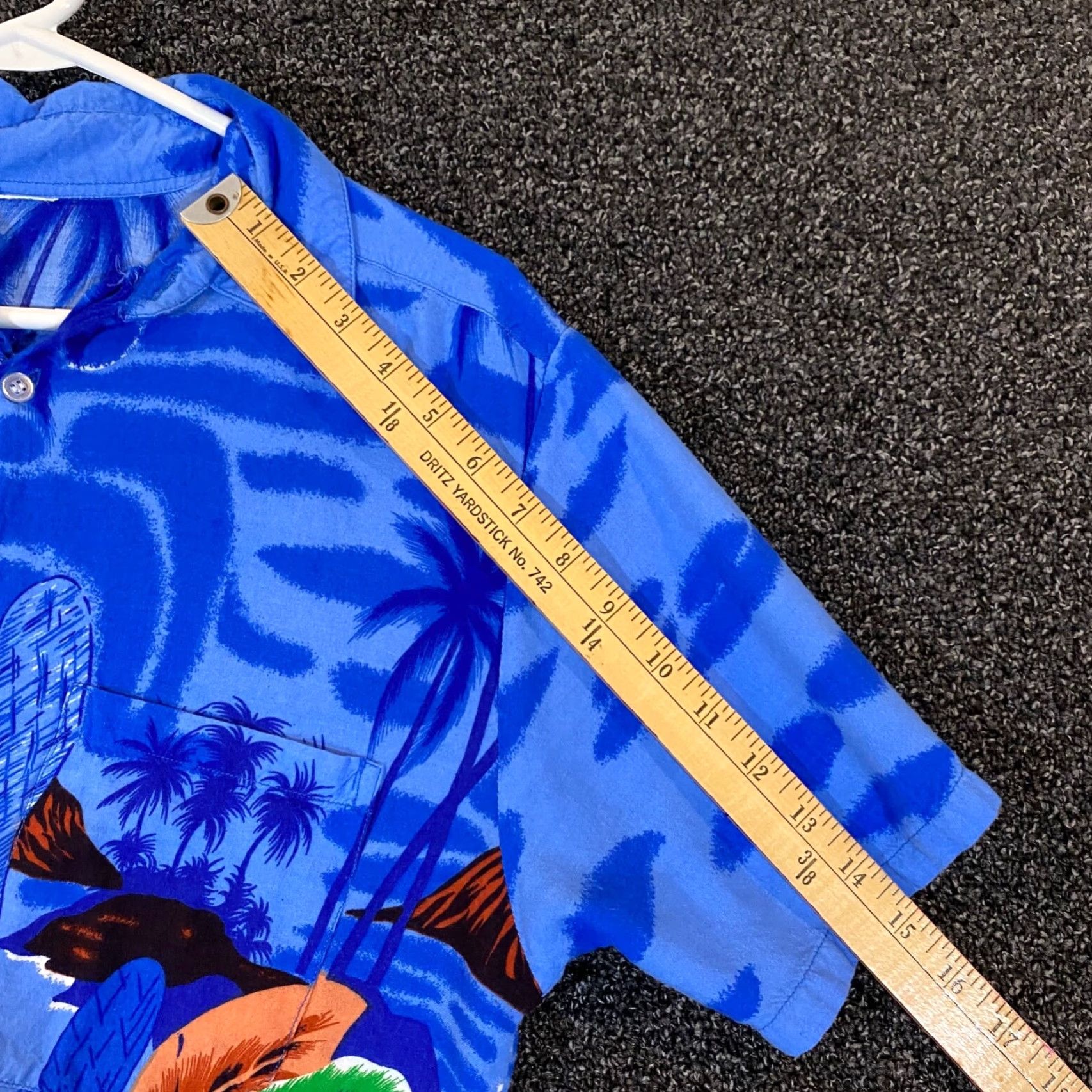 Vintage VINTAGE Hawaiian Shirt Mens Medium Blue Floral Button-Up Top Short Sleeve Casual Shirt Size US M / EU 48-50 / 2 - 6 Thumbnail