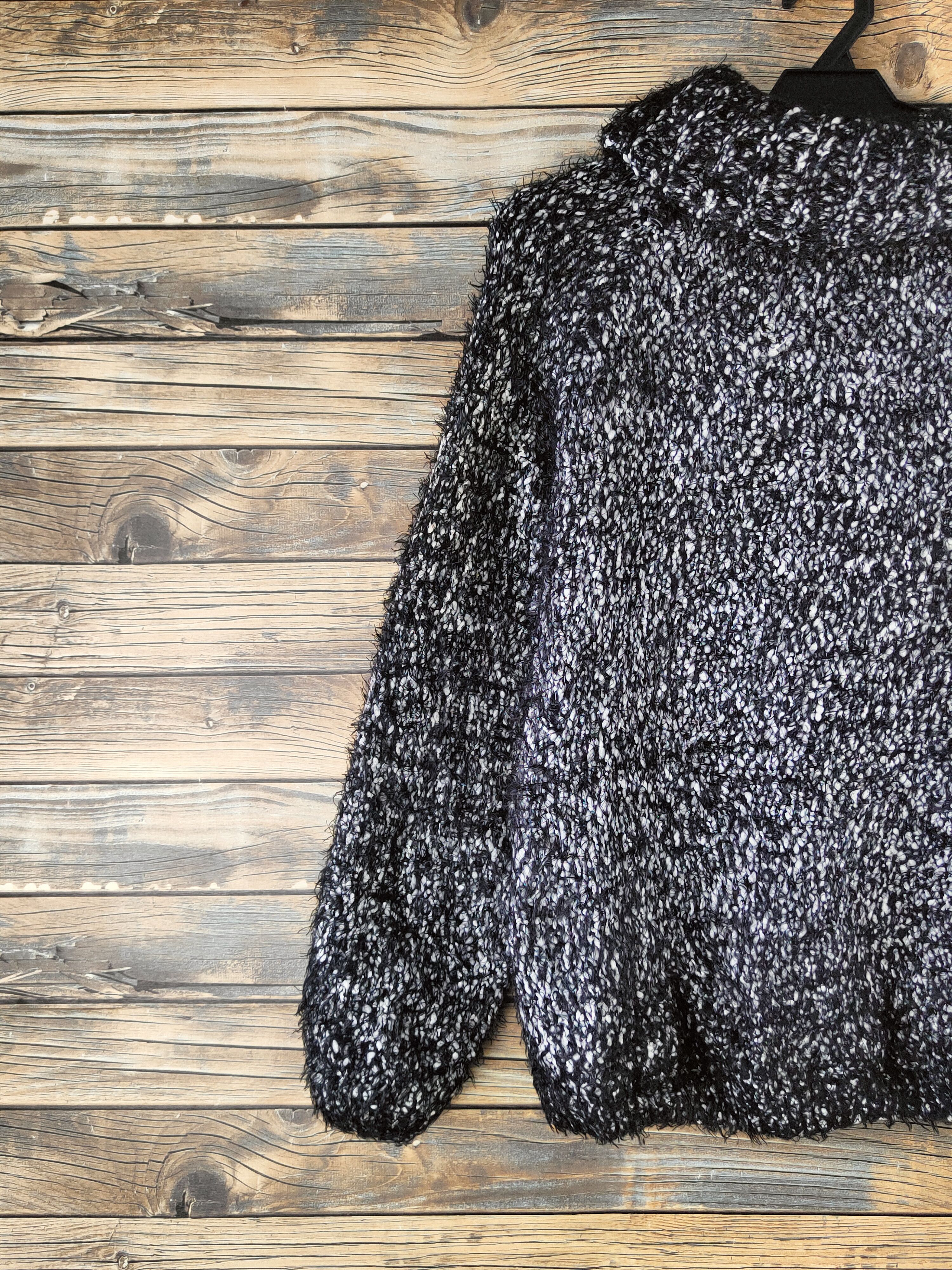 Japanese Brand DL Lepsim Black Fur shaggy Mohair Knitwear #46-998 Size M / US 6-8 / IT 42-44 - 8 Thumbnail