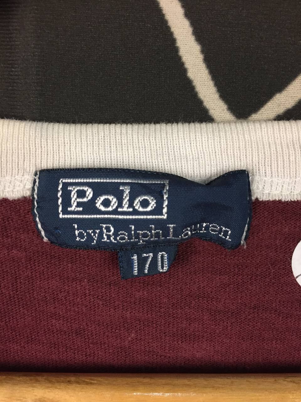 Polo Ralph Lauren Vtg Polo Ralph Lauren R4 Logo Retro Ringer Tee Size 170 Size US M / EU 48-50 / 2 - 7 Thumbnail
