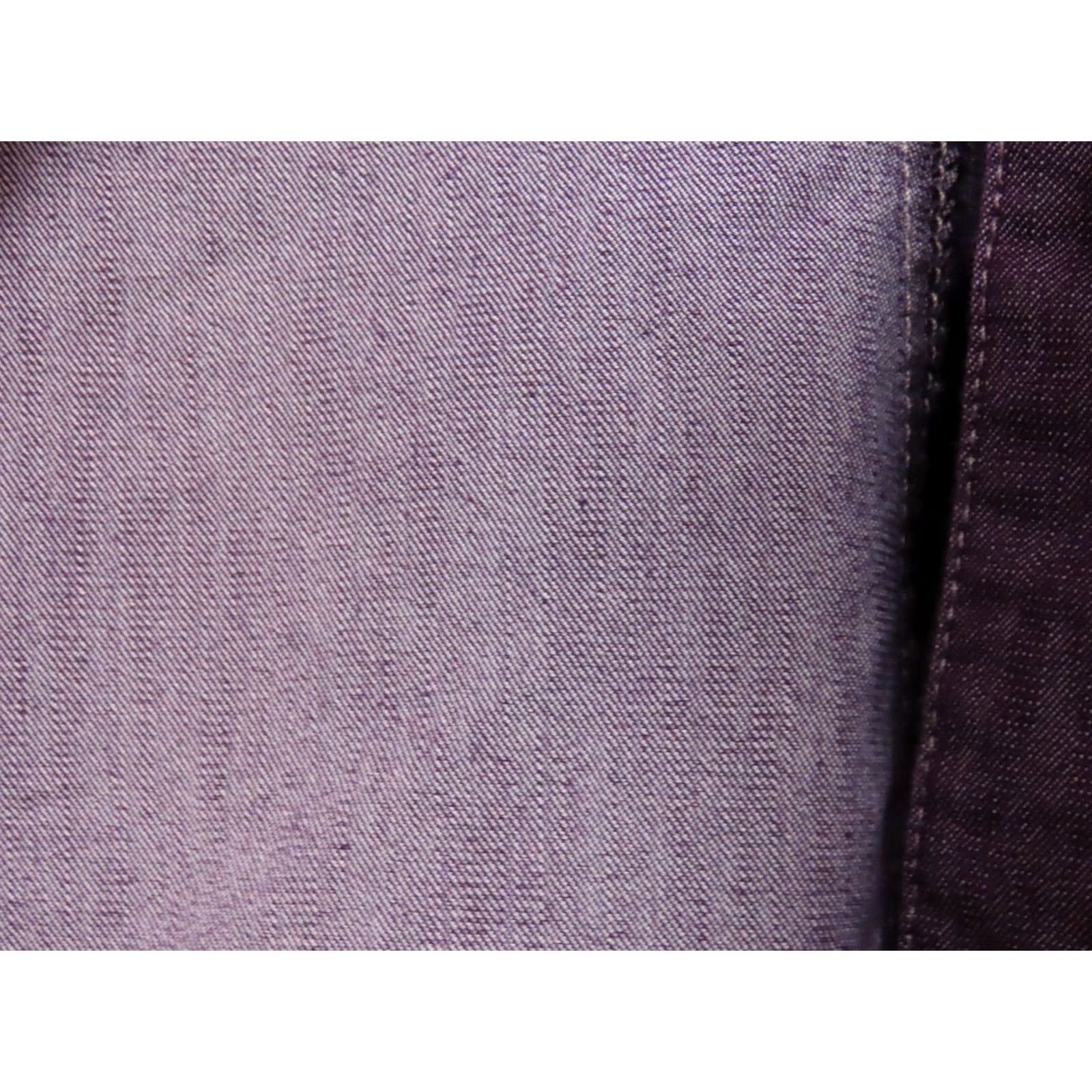 Denime D & Co. Denim + Company Women's 1X Purple Button Up Jean Jacket Shirt Jacket Womens Regular XS-XL? Size 40" / US 18 - 6 Thumbnail