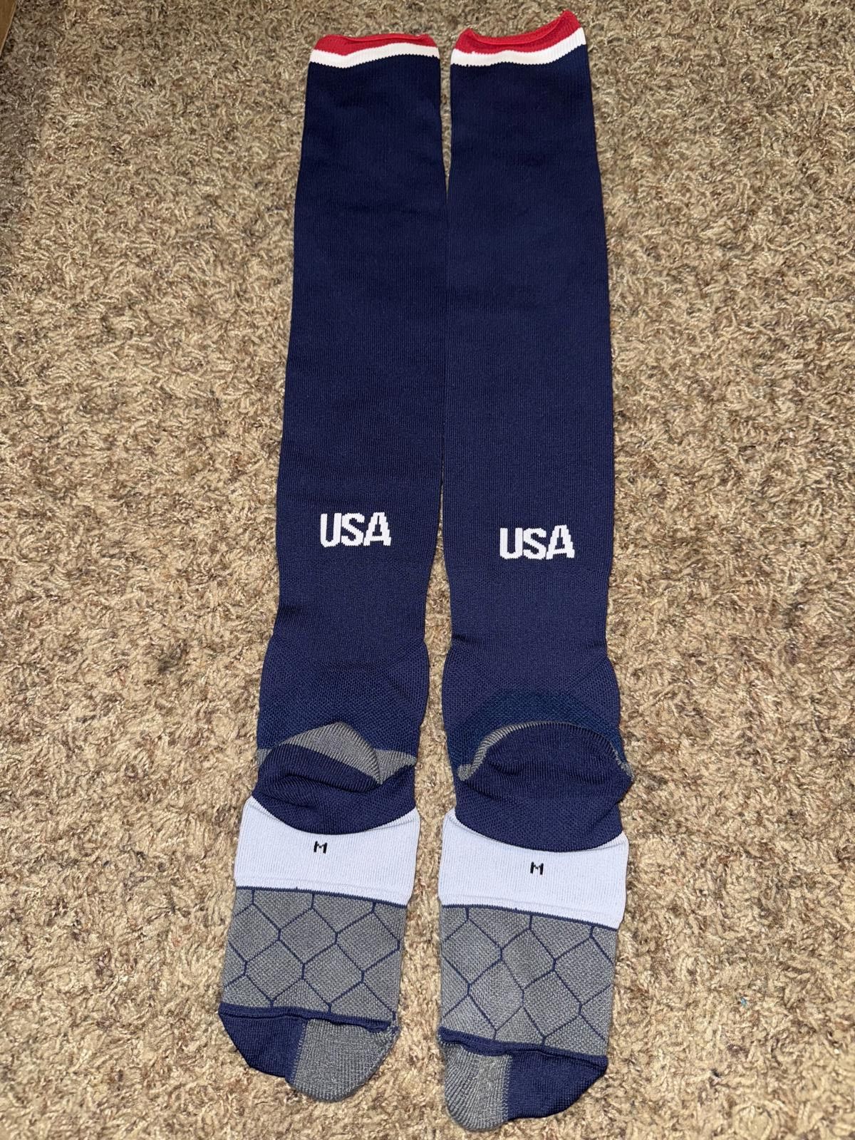 Nike Nike Men’s USA Home Stadium Socks 2013/14 Size ONE SIZE - 6 Thumbnail