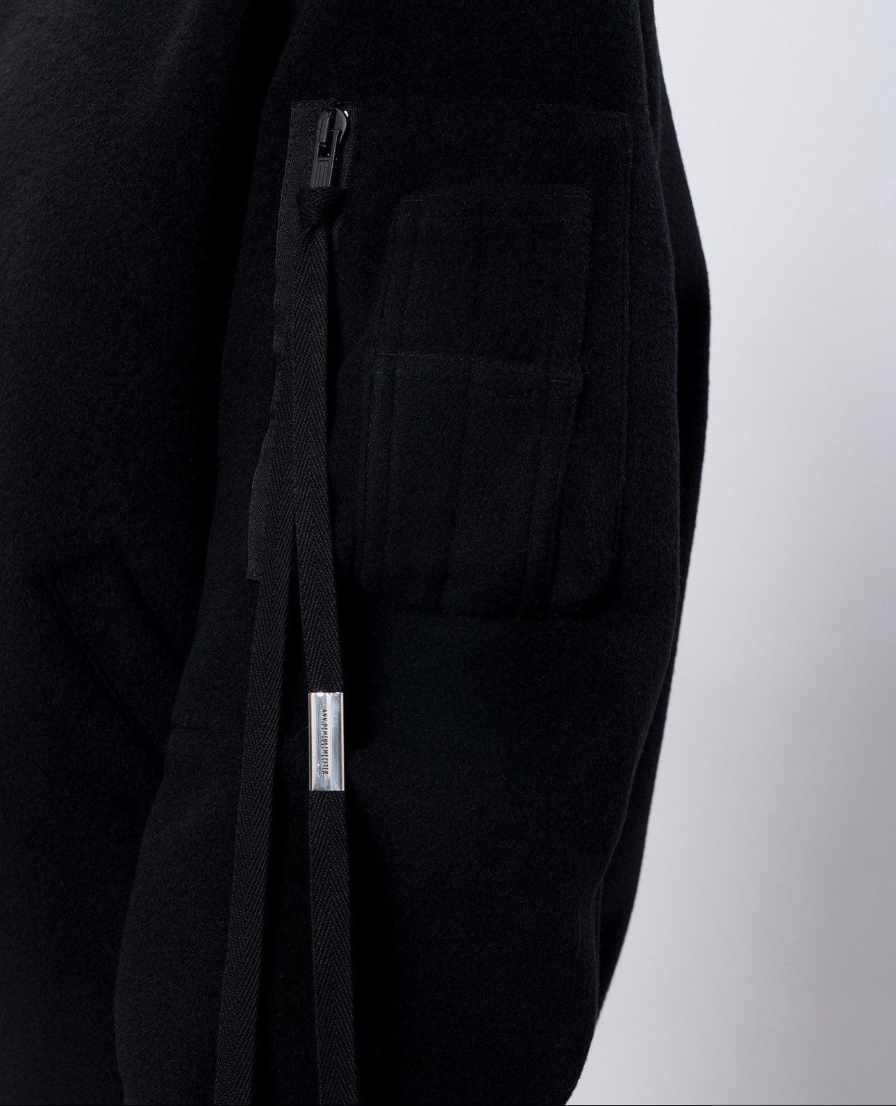 Ann Demeulemeester Last Ann Demeulemeester Black Barbara Wool & Cashmere Bomber Size XS / US 0-2 / IT 36-38 - 5 Thumbnail