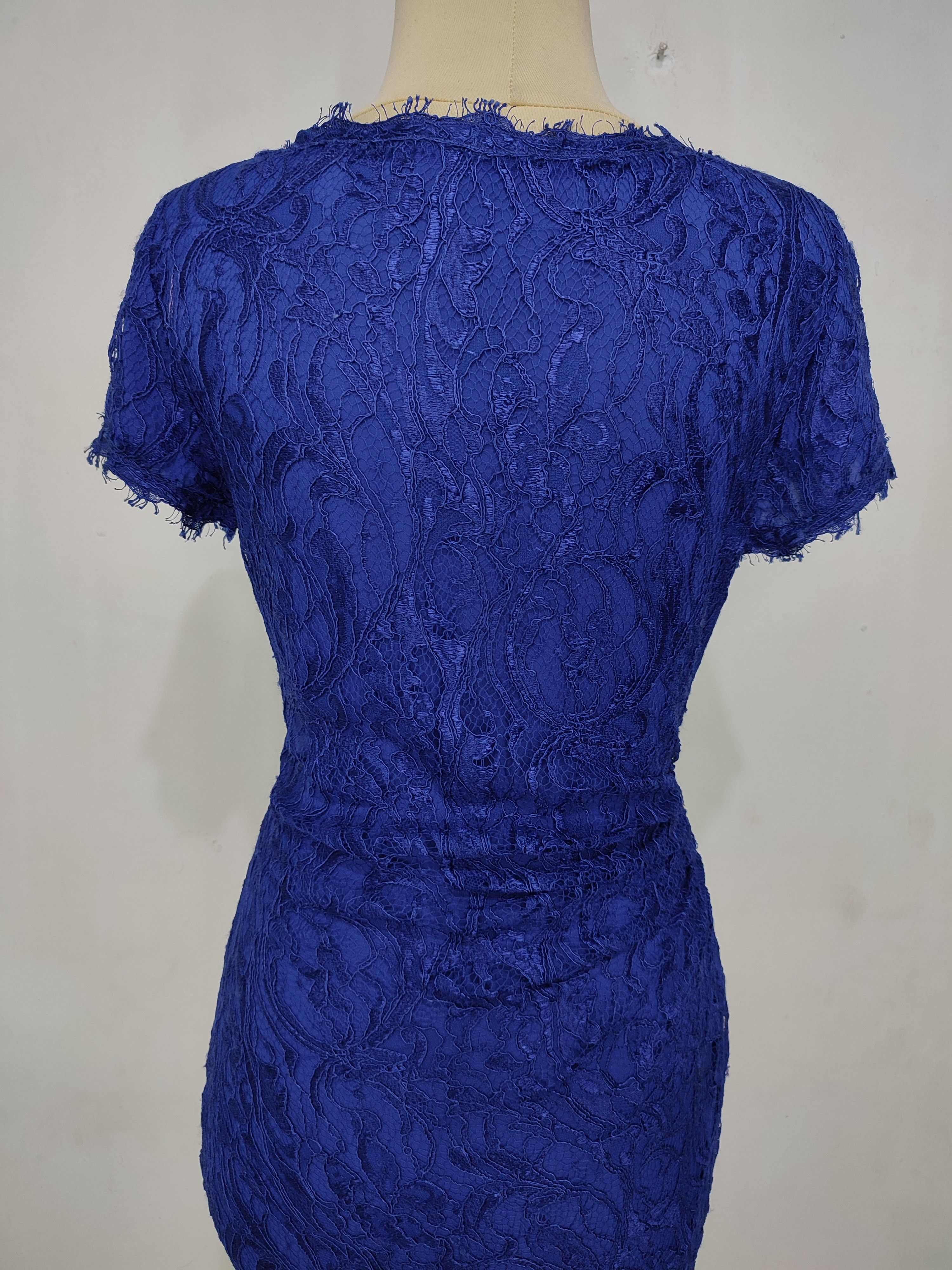 Emilio Pucci 2000s Emilio Pucci- Archive Lace Brocade Wrap Mini Dress Size S / US 4 / IT 40 - 7 Thumbnail