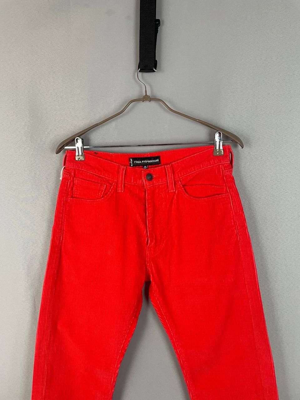 Gosha Rubchinskiy Gosha Rubchinskiy x Levi’s Red Corduroy Pants Size US 30 / EU 46 - 3 Thumbnail