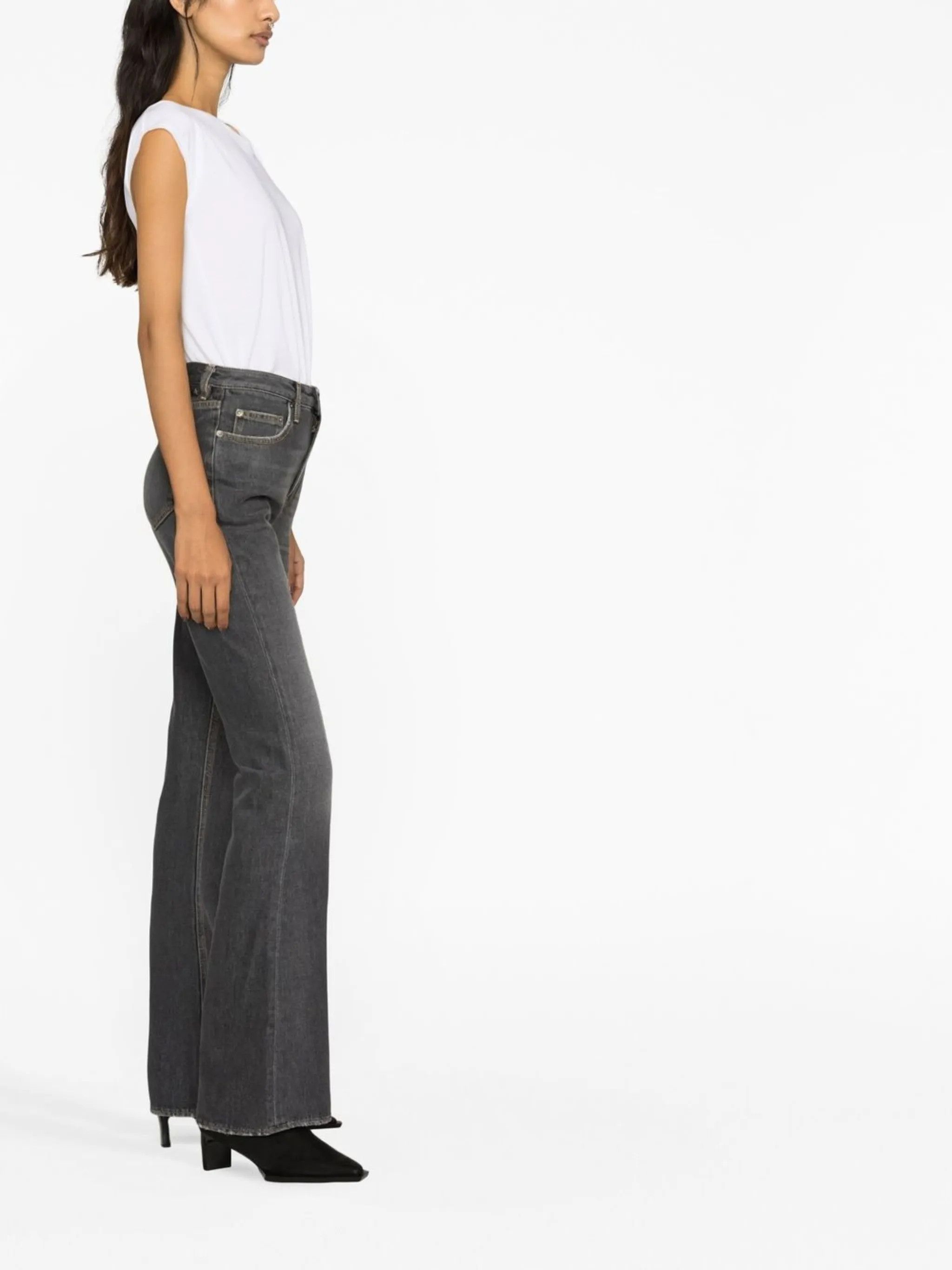 Golden Goose o1y0725 Denim Pant in Dark Gray Size 27" / US 4 / IT 40 - 2 Thumbnail