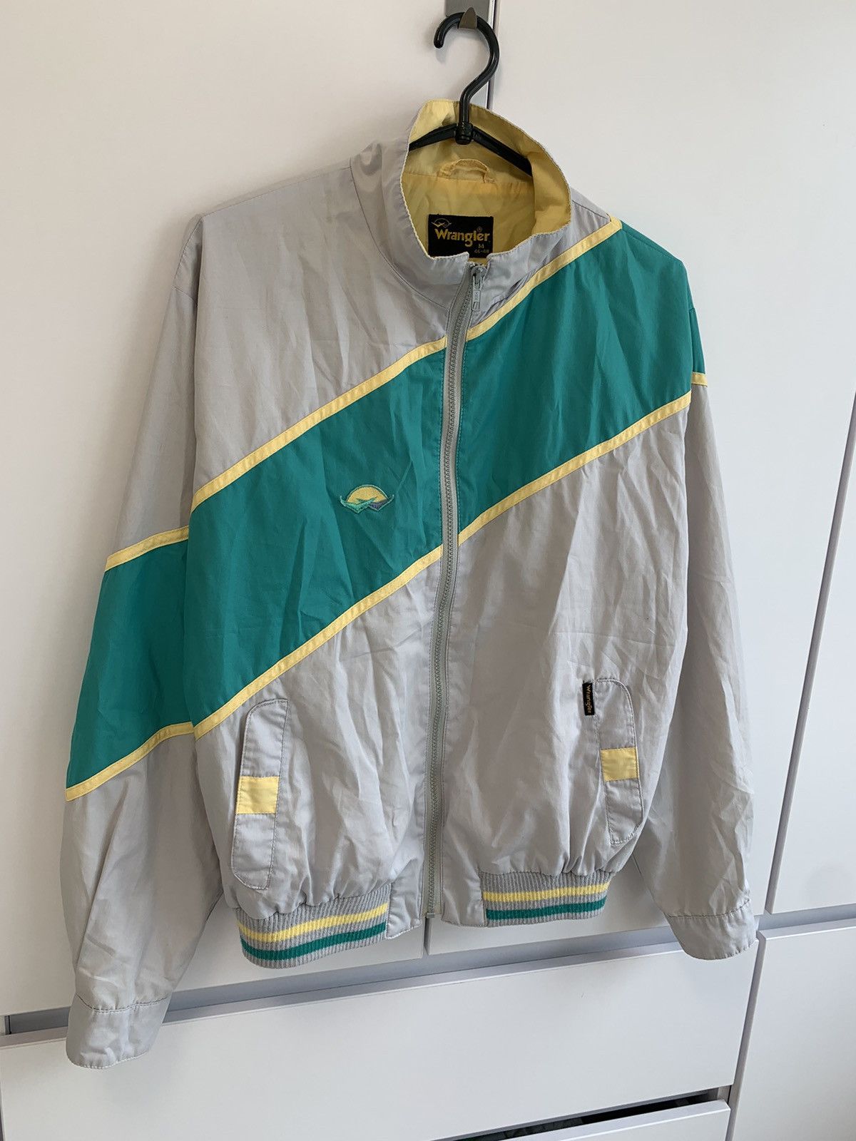Vintage × Wrangler Vintage 90s Wrangler USA Nylon Light Jacket Windbreaker Rare Size US M / EU 48-50 / 2 - 2 Thumbnail