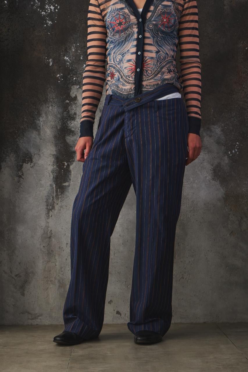 Vivienne Westwood Vivienne Westwood Anglomania Pinstripe Wrap Trousers Size US 30 / EU 46 - 1 Thumbnail