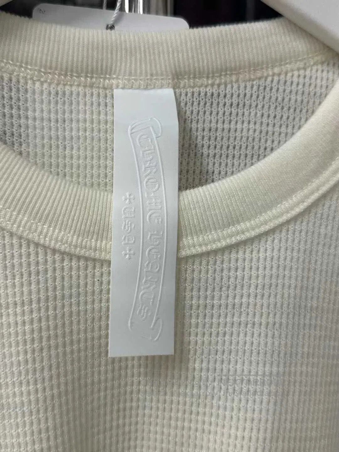 Chrome Hearts Chrome Hearts Waffle Cream Three-Quarter Sleeve Top. Size US S / EU 44-46 / 1 - 6 Thumbnail