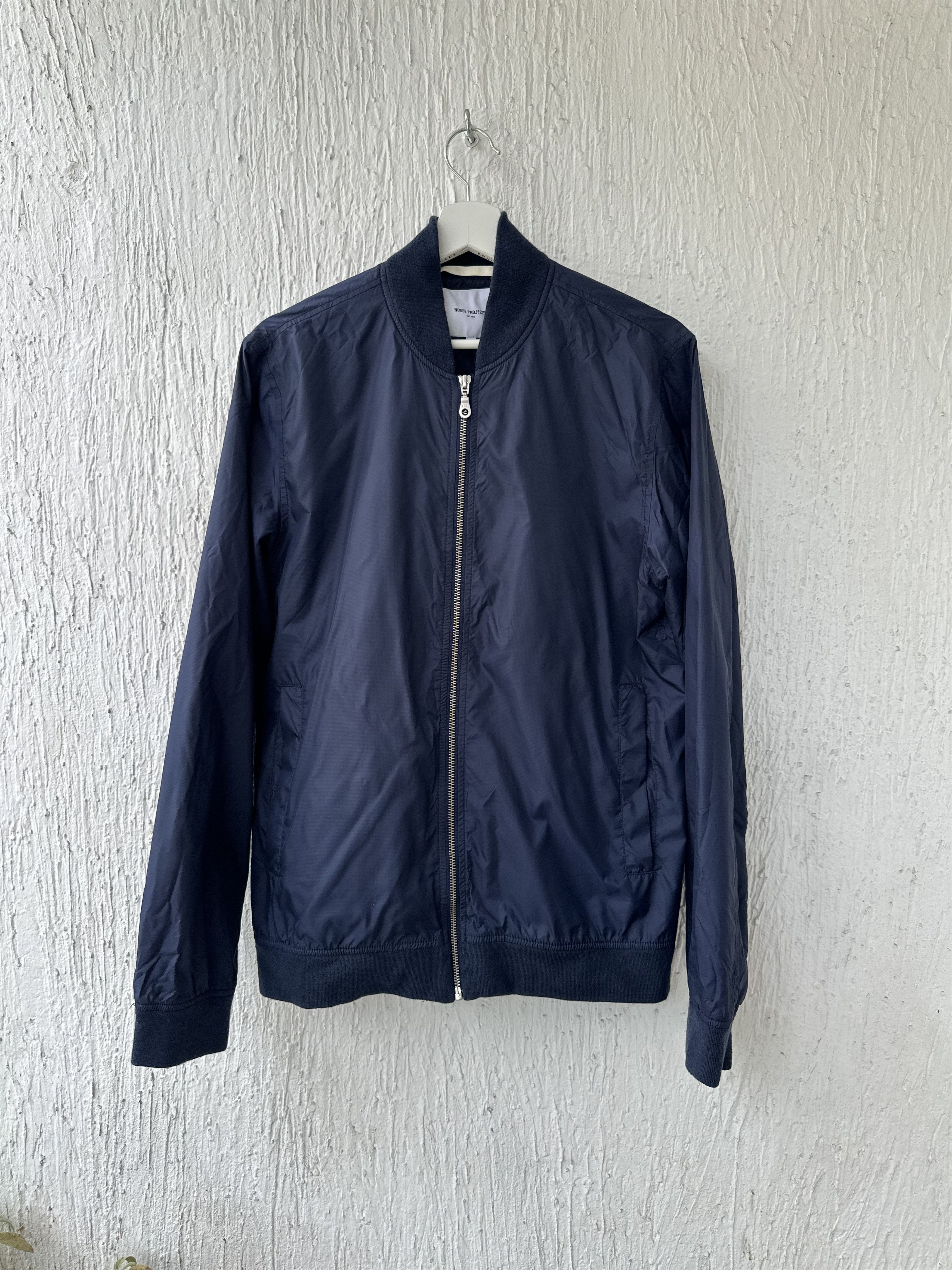 Norse Projects Ryan Light Ripstop Navy Bomber Jacket Size US M / EU 48-50 / 2 - 1 Thumbnail