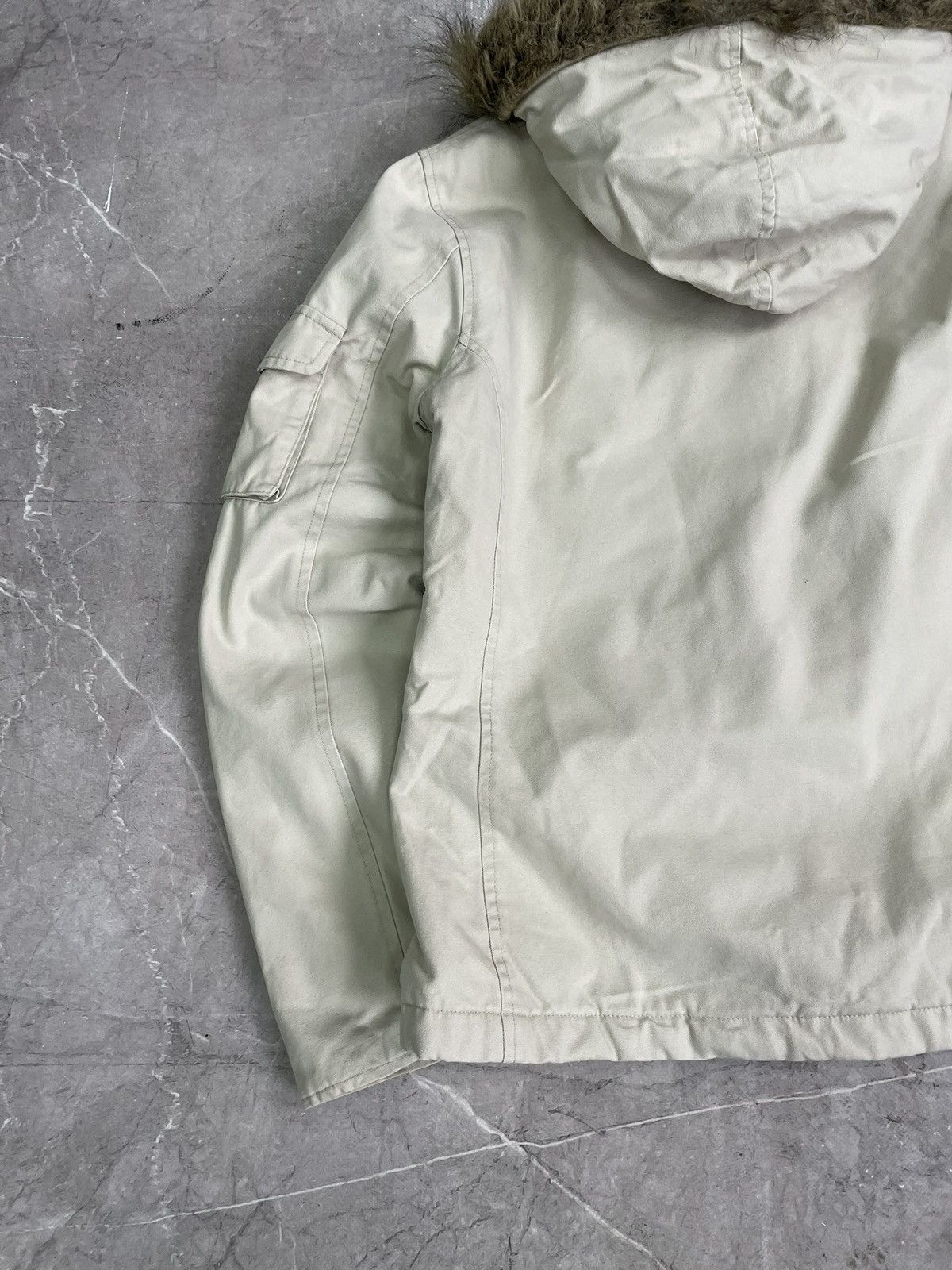 If Six Was Nine Bomber fur hood y2k style beige jacket if six was nine Size US M / EU 48-50 / 2 - 8 Thumbnail
