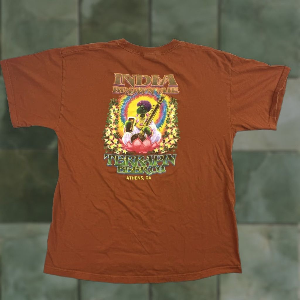 Vintage VINTAGE Beer Shirt Adult L Orange Turtle Nature Y2K Hippie Brown Ale Mens Shirt Size US L / EU 52-54 / 3 - 1 Thumbnail