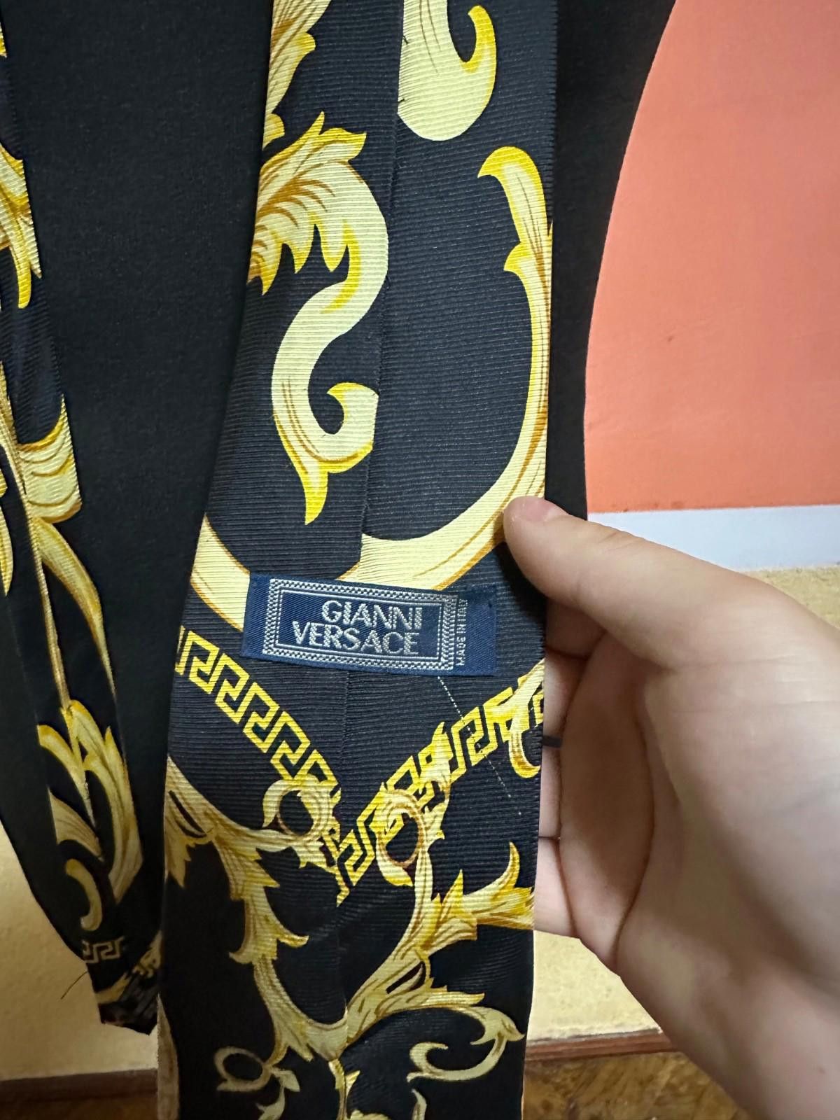Versace Vintage Gianni Versace Tie Baracco Silk Size ONE SIZE - 6 Thumbnail