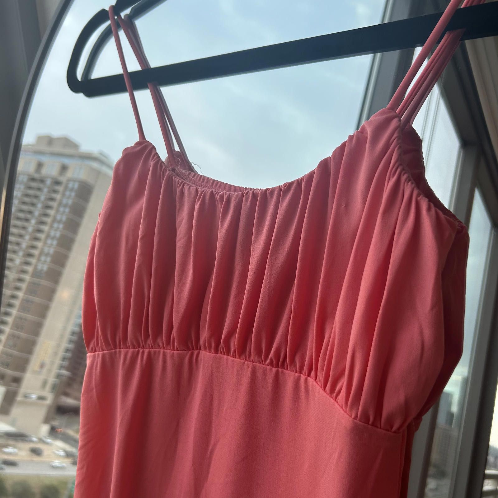 Designer Vero Moda Coral Pink Y2K Dress, Size S Size S / US 4 / IT 40 - 1 Thumbnail