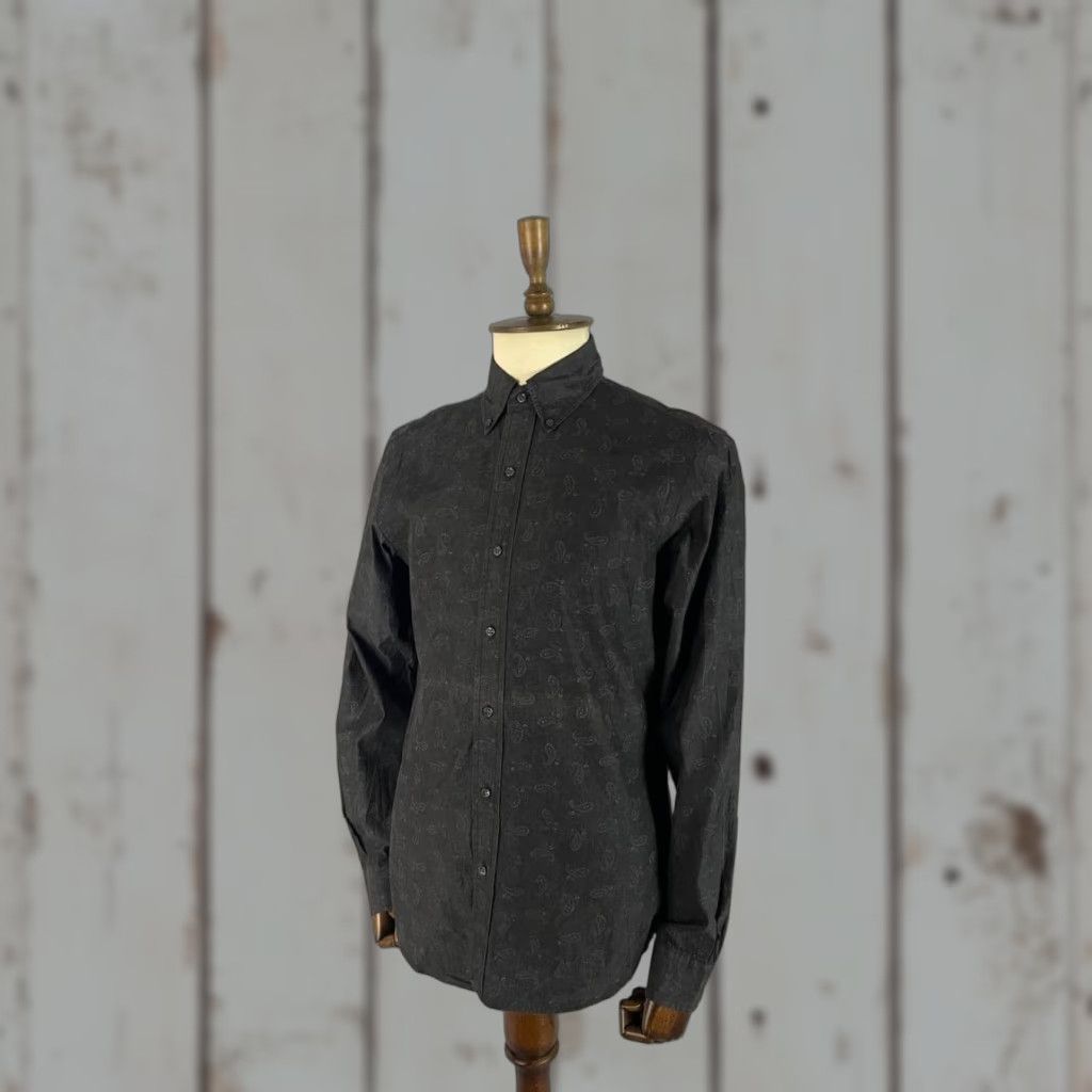 Ralph Lauren Ralph Lauren Mens Slim-Fit Button-Down Shirt M Black Paisley Long Sleeve Size US M / EU 48-50 / 2 - 1 Thumbnail