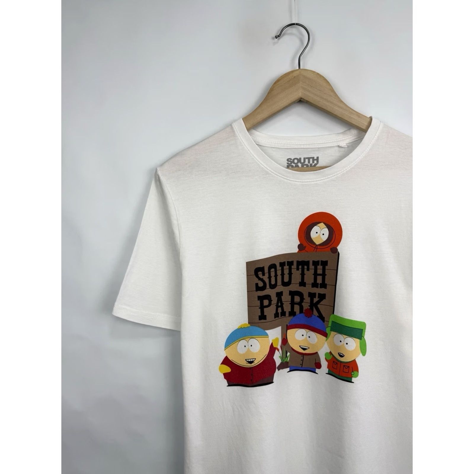 Vintage VINTAGE South Park T-Shirt Cartman Stan Kyle Kenny TV Show Rare M White Mens Shirt Size US M / EU 48-50 / 2 - 3 Thumbnail