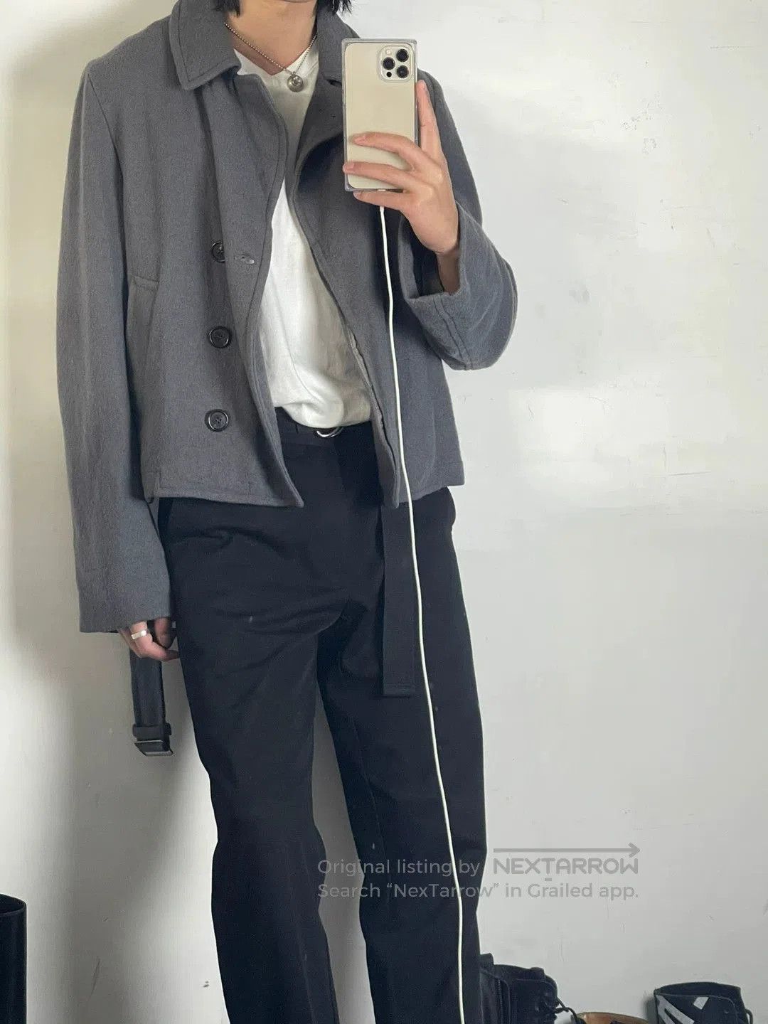 Ann Demeulemeester Short Belted Jacket by Ann Demeulemeester. Size US L / EU 52-54 / 3 - 1 Thumbnail