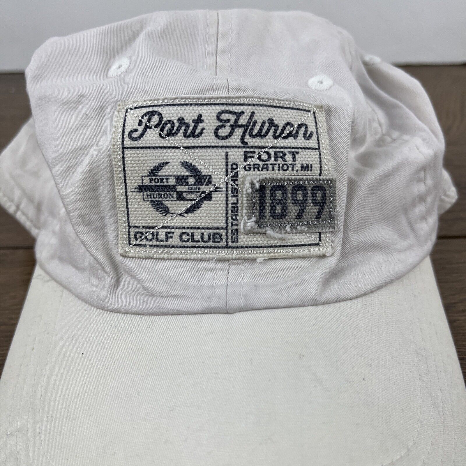 Other Port Huron Hat Fort Gratiot Michigan White Hat Adjustable Wh Size ONE SIZE - 8 Thumbnail