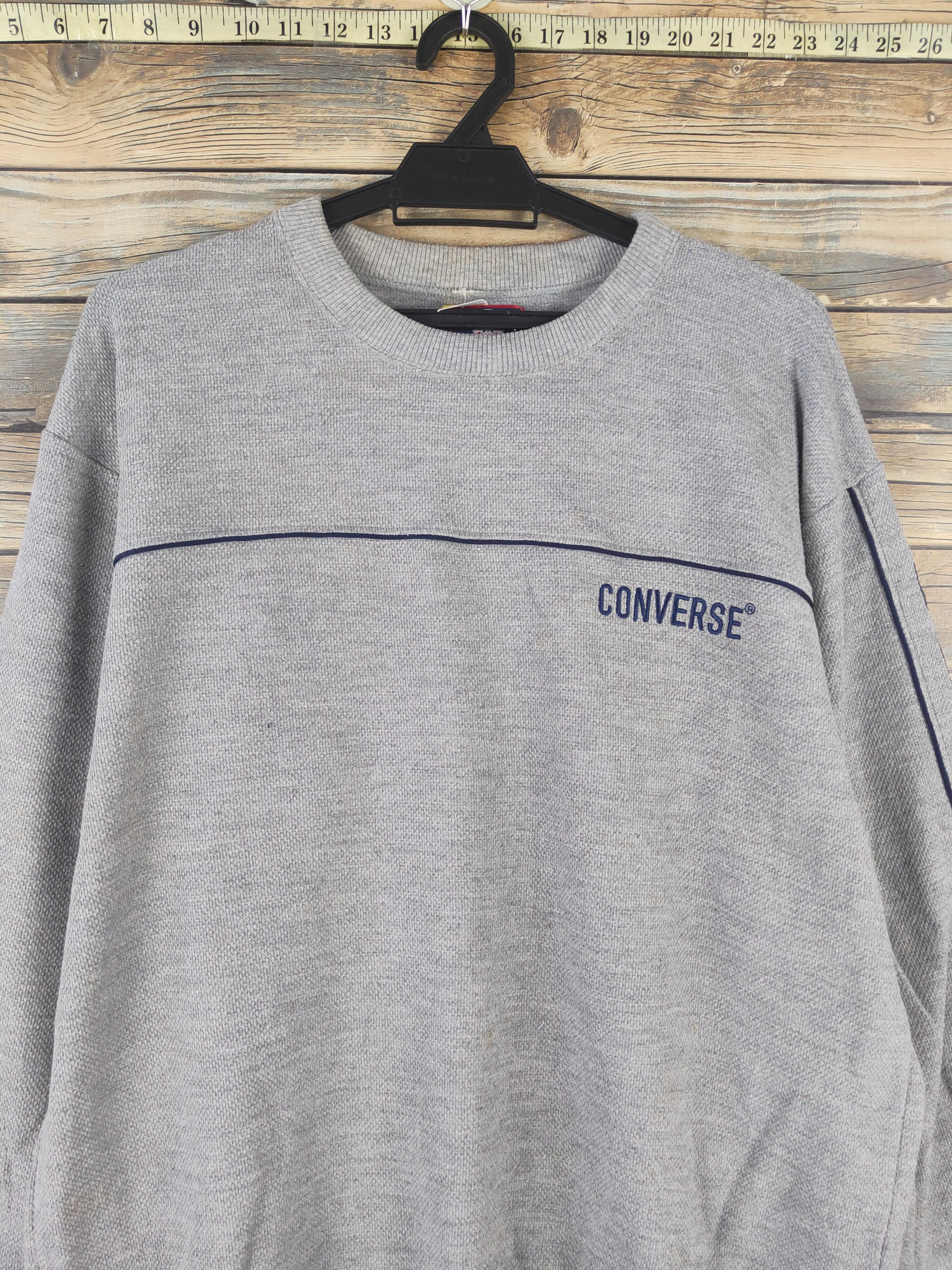 Converse × Vintage DL Converse Gray Sweatshirts #779 Size US L / EU 52-54 / 3 - 2 Thumbnail