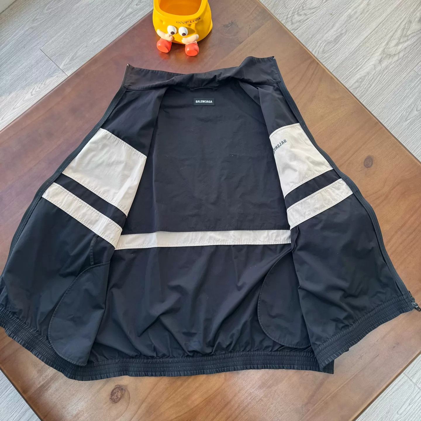 Balenciaga Balenciaga School Uniform Zip Jacket Black & Gray 44 Size US S / EU 44-46 / 1 - 3 Thumbnail