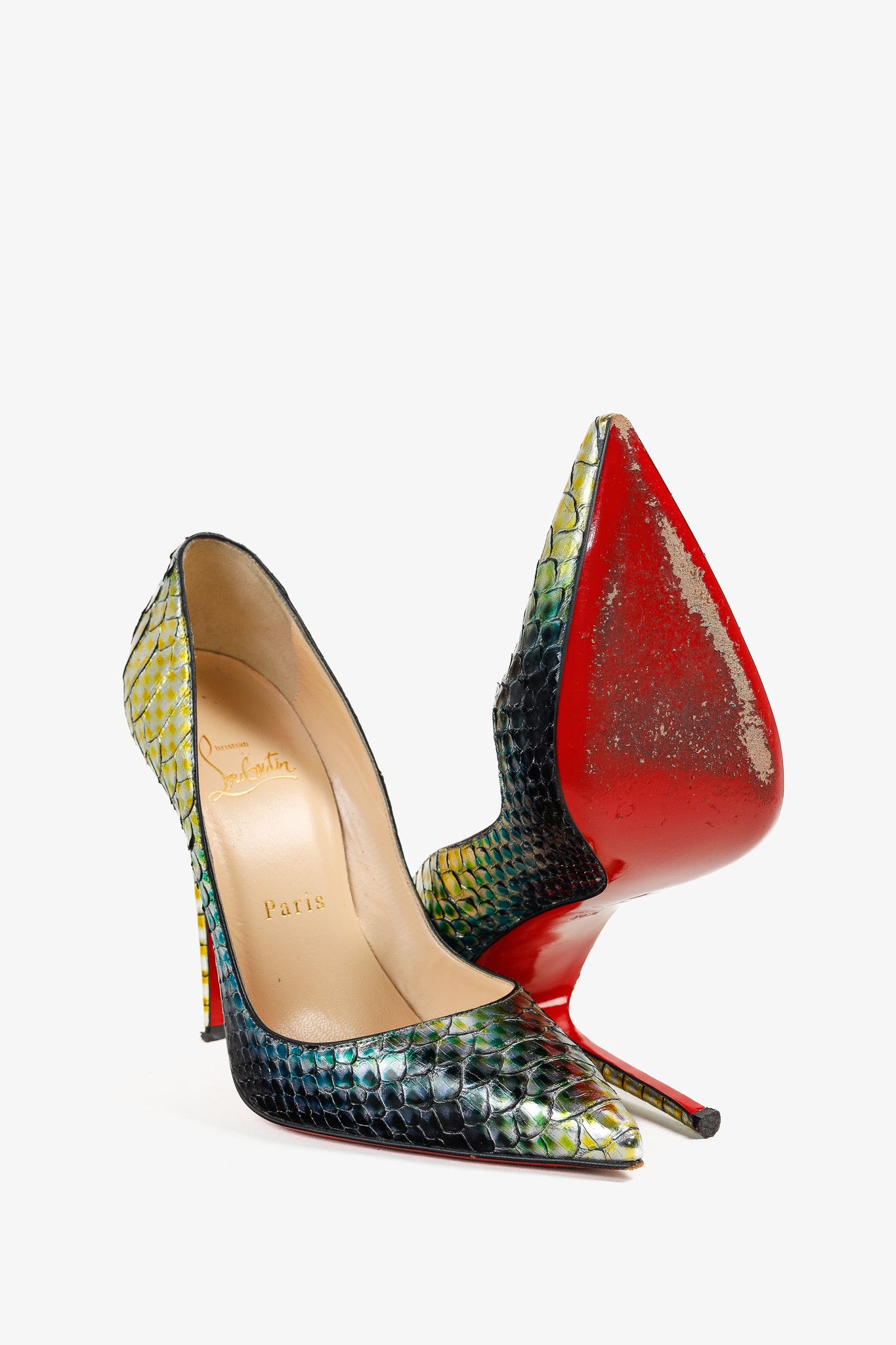 Christian Louboutin Christian Louboutin So Kate 120 Python Pointed-Toe Pumps Size US 6.5 / IT 36.5 - 4 Thumbnail