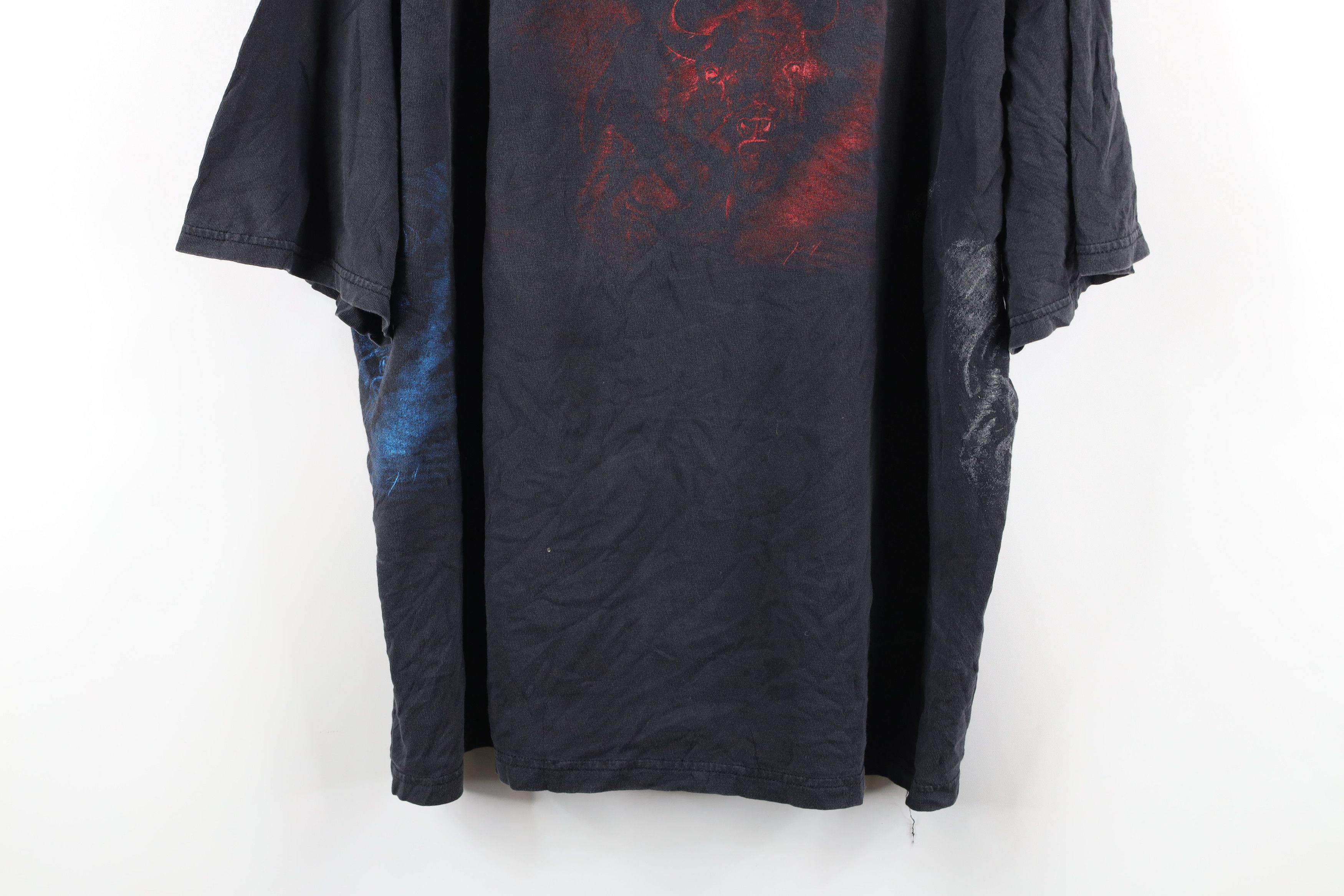 Vintage Vintage 90s Print Native American Alliance Buffalo T-Shirt Size US XXL / EU 58 / 5 - 3 Thumbnail