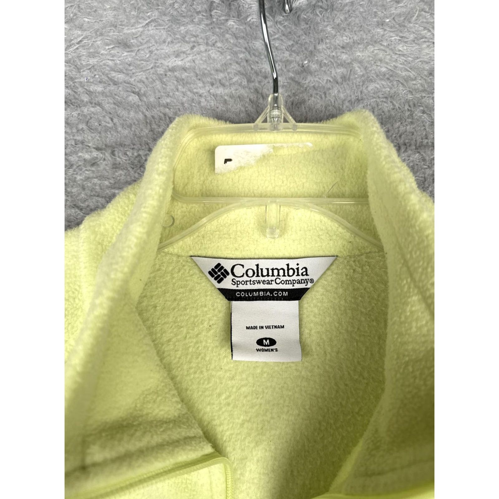 Vintage Columbia Fleece Jacket Womens Medium Yellow Full Zip Pockets Hiking Outdoor Size M / US 6-8 / IT 42-44 - 7 Thumbnail