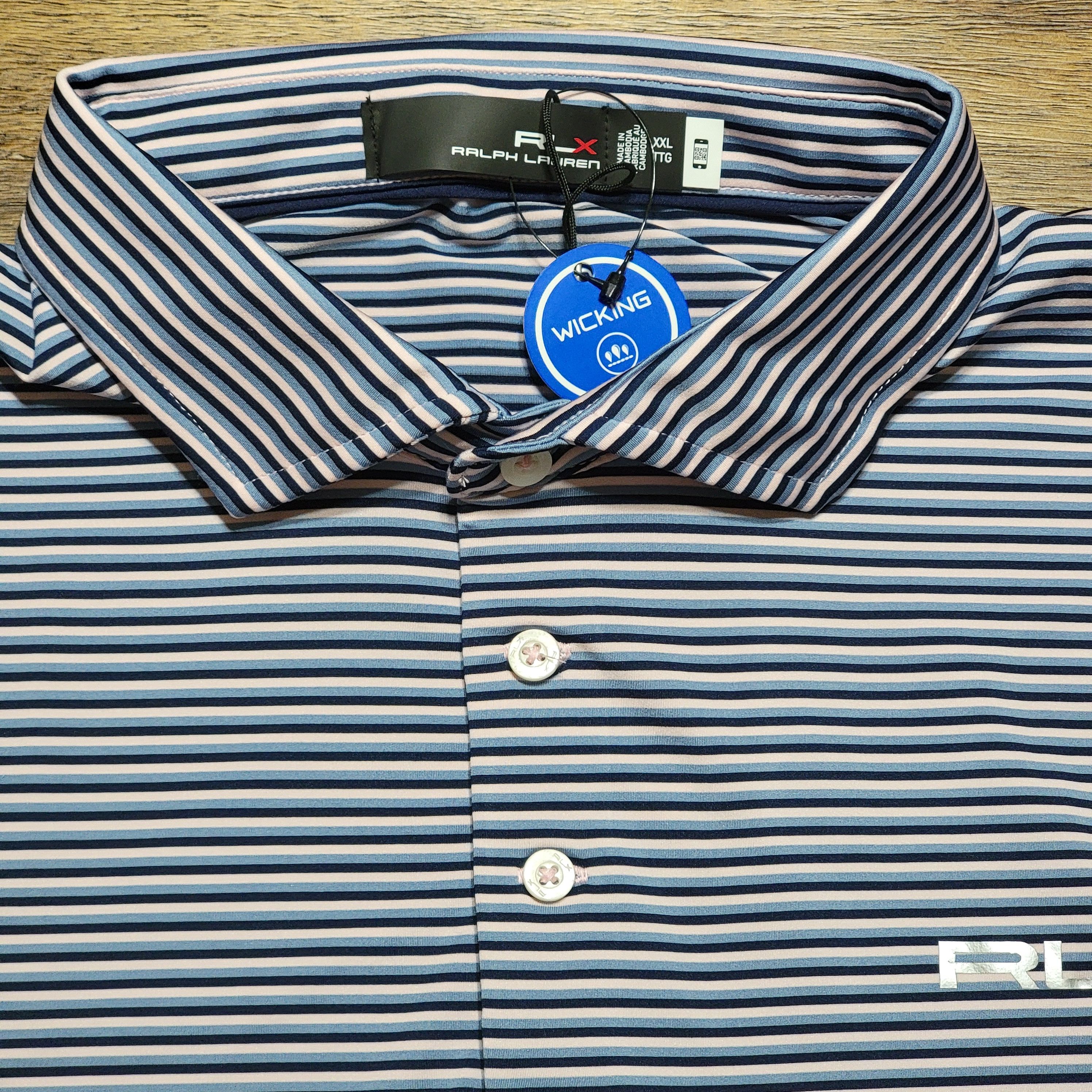 Ralph Lauren Ralph Lauren Wicking SS Pink Stripe Golf Polo - Size XXL NWT Size US XXL / EU 58 / 5 - 3 Thumbnail