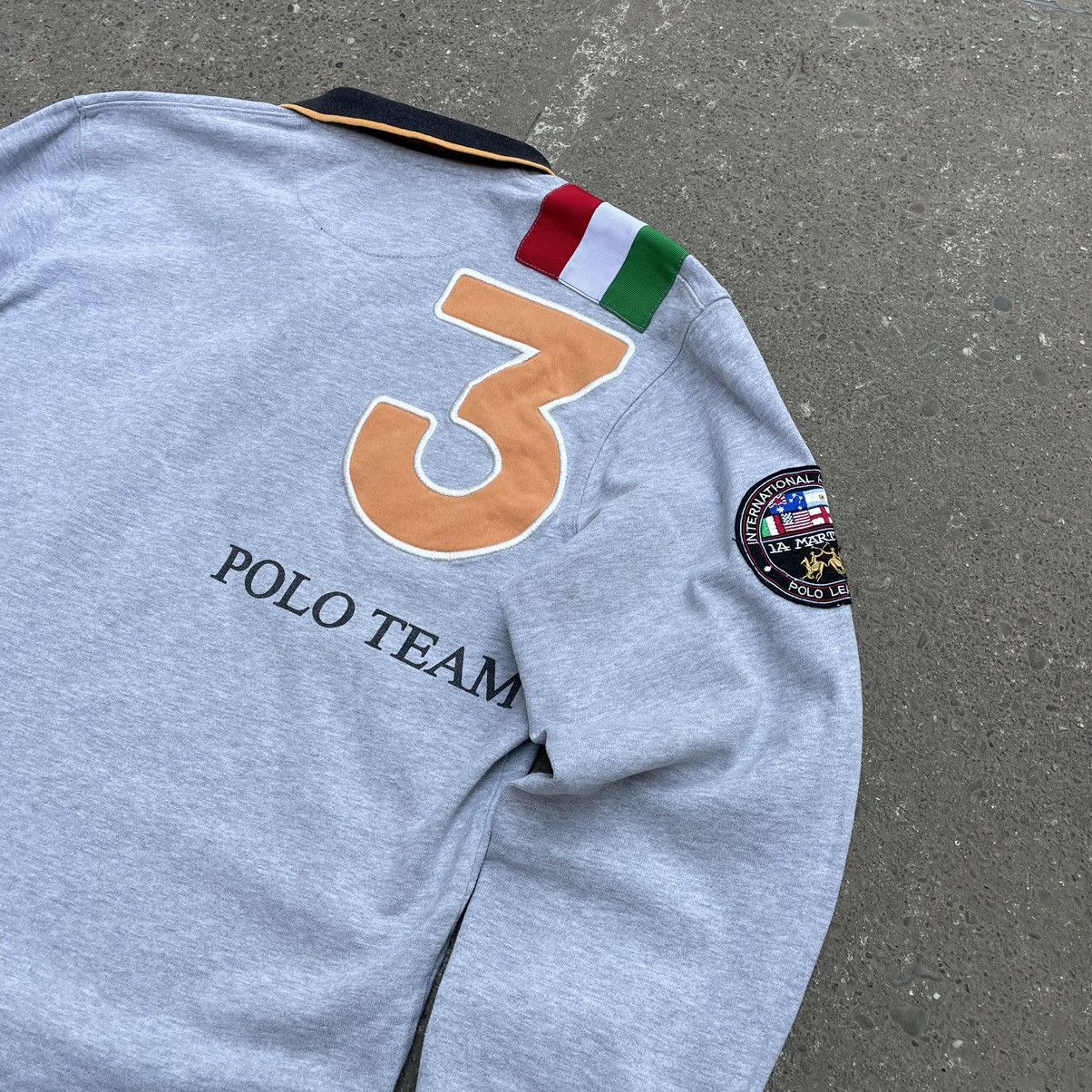 La Martina × Vintage Vintage La Martina ITALY Polo Team Big Logo Rugby Shirt Size US M / EU 48-50 / 2 - 8 Thumbnail