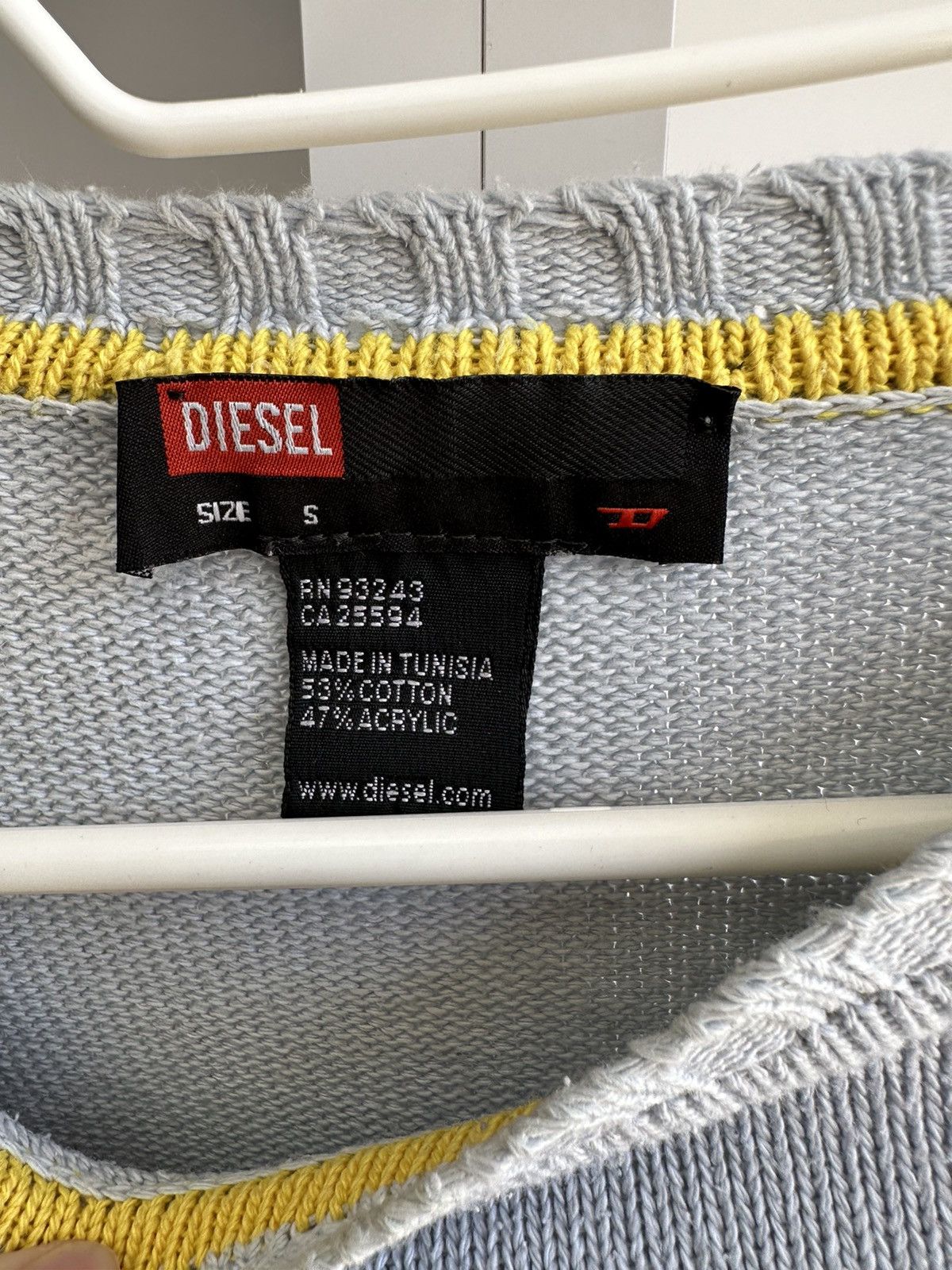 Diesel × Vintage Vintage Diesel Blue Woman Knitted Sweater Size S / US 4 / IT 40 - 5 Thumbnail
