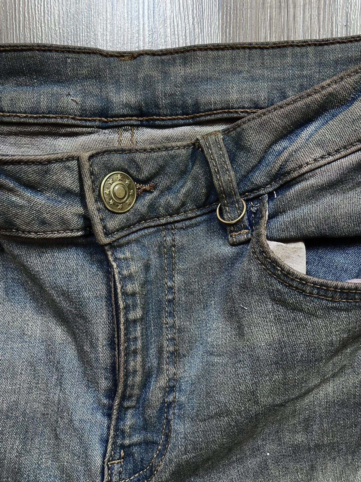 If Six Was Nine × Japanese Brand × Vintage pierced mudwash denim Size US 30 / EU 46 - 3 Thumbnail