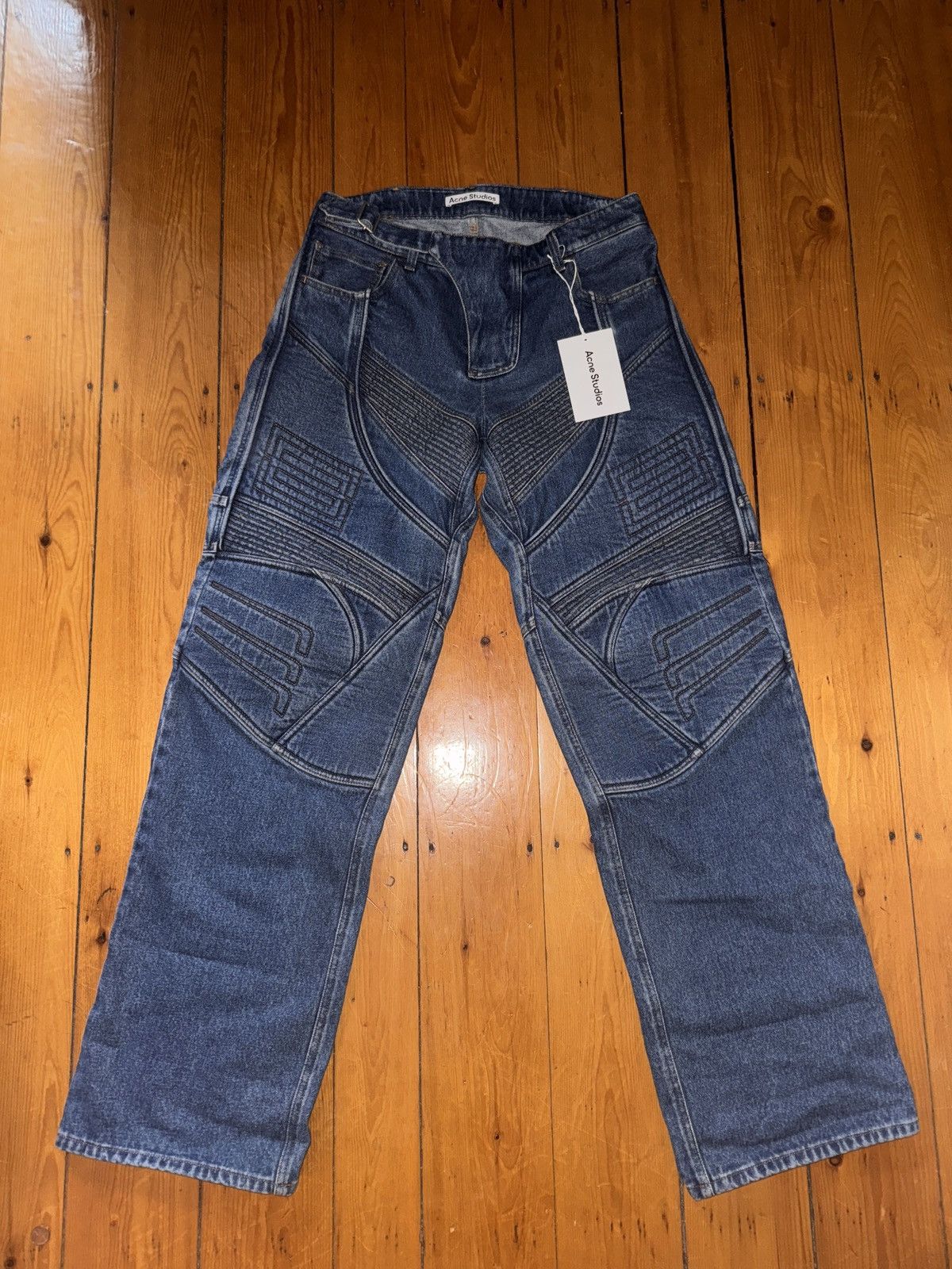 Acne Studios Acne Studios Moto Rider Jeans Size US 30 / EU 46 - 2 Thumbnail