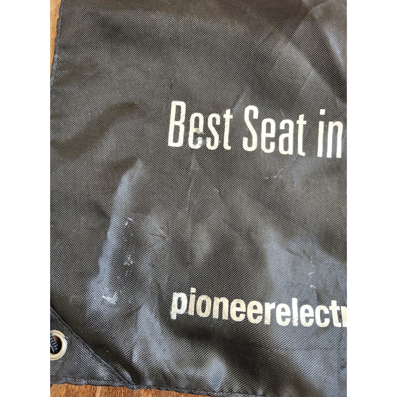 Vintage Pioneer Backpack Black Drawstring Backpack Men Small Solid Black Vintage No Size ONE SIZE - 2 Thumbnail