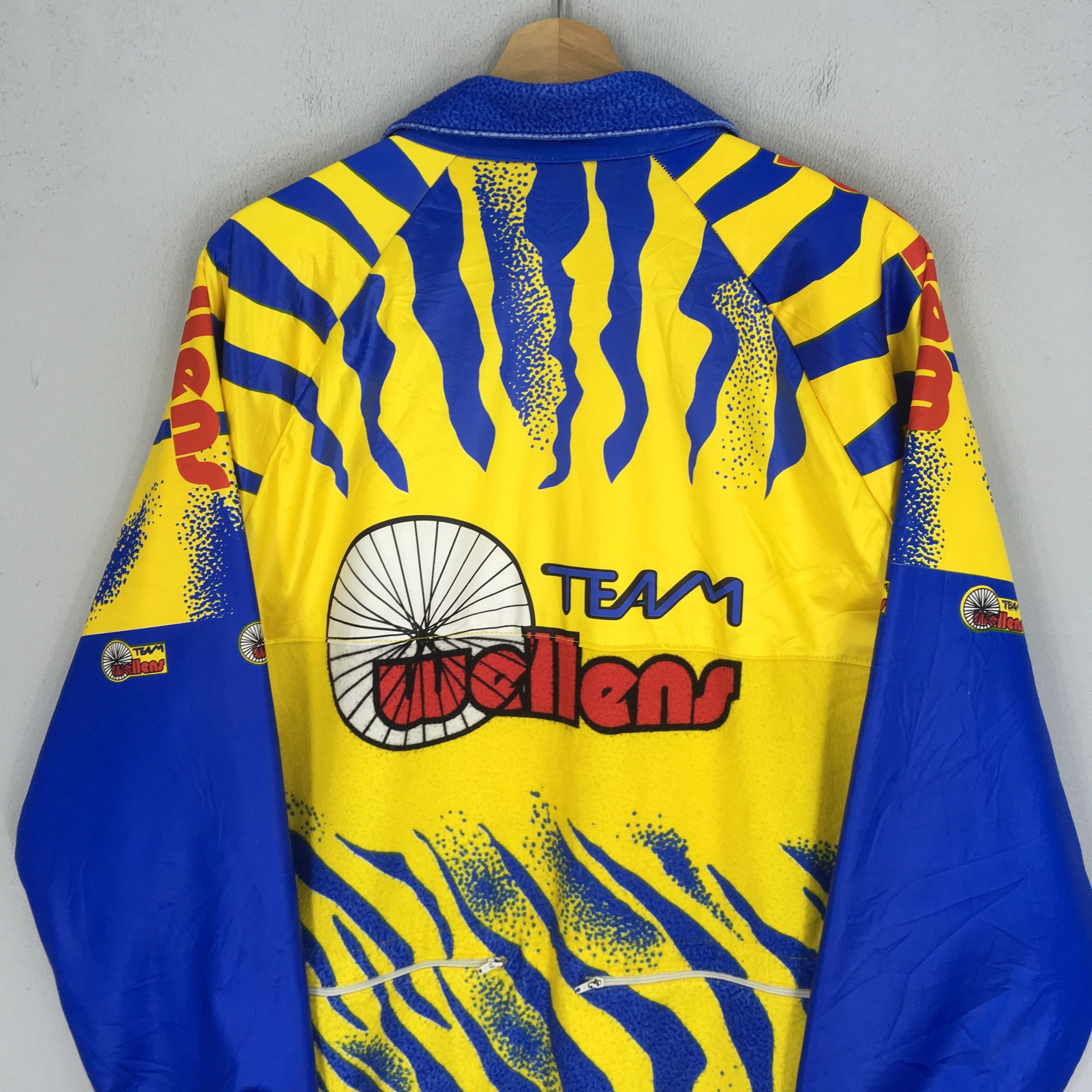Sports Specialties Vintage 90's Team Wellens Cycling Sport Bomber Jacket Size US M / EU 48-50 / 2 - 8 Thumbnail