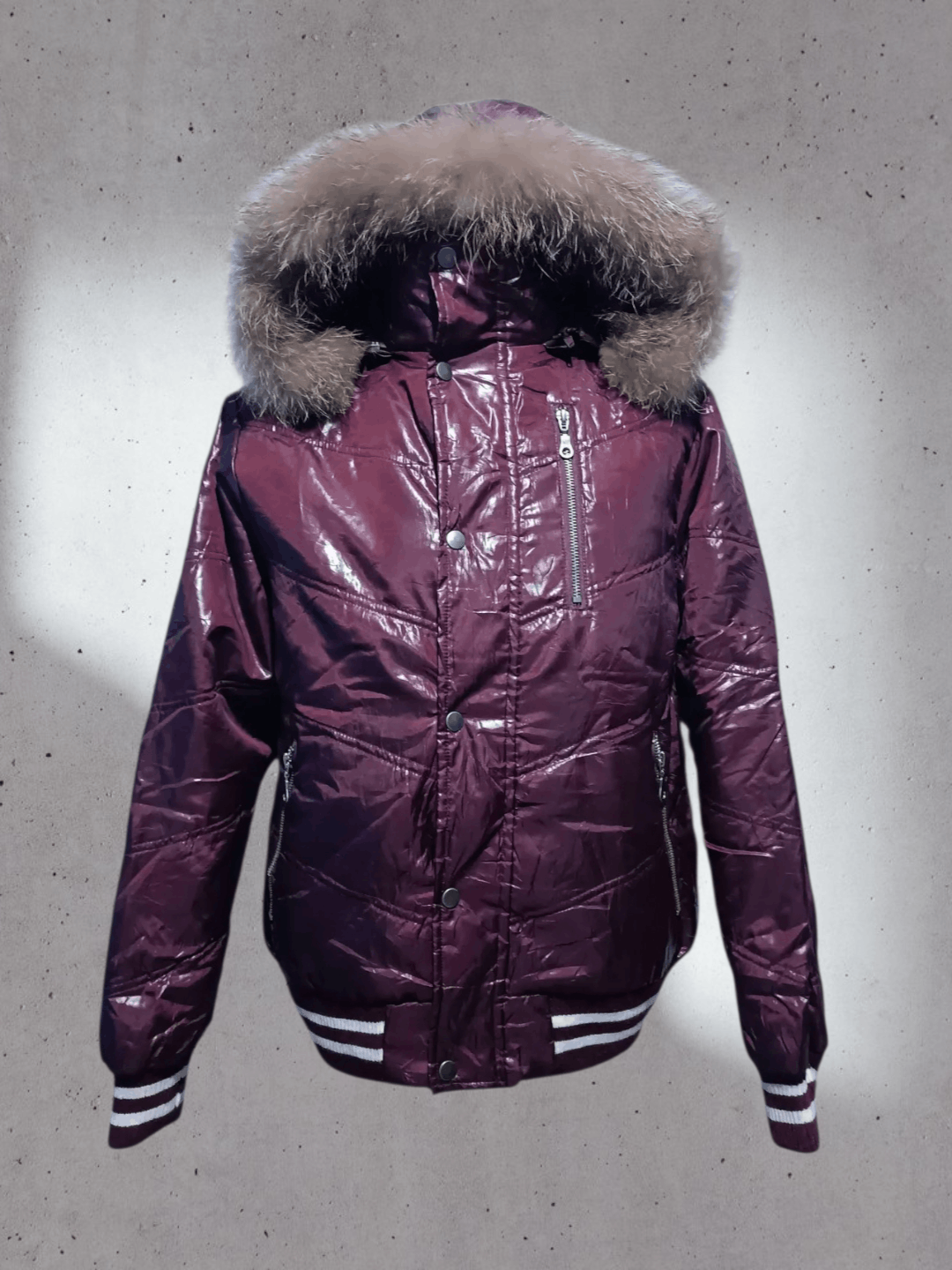 Japanese Brand Nylaus Double Layer Fur Puffer Down Jacket Size US L / EU 52-54 / 3 - 2 Thumbnail