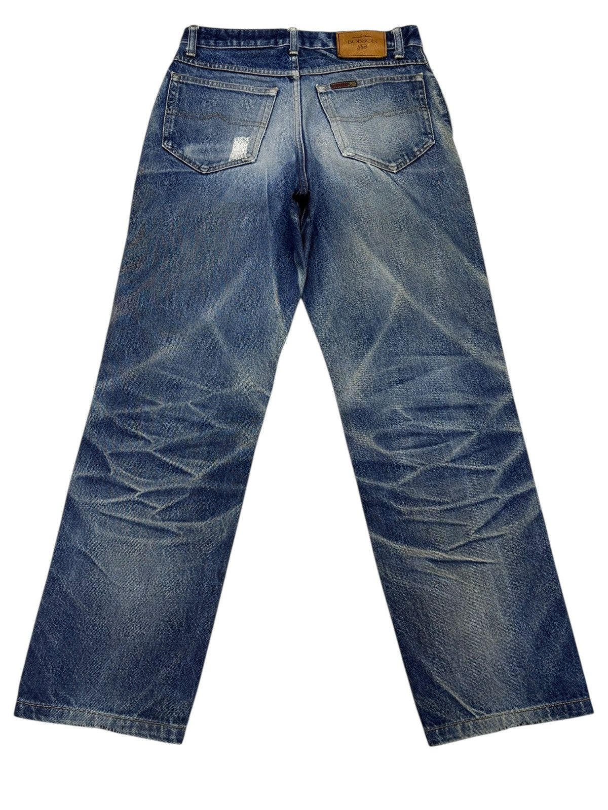 Kapital 🔥VINTAGE BOBSON JAPAN SASHIKO STITCH DENIM JEANS Size US 30 / EU 46 - 2 Thumbnail