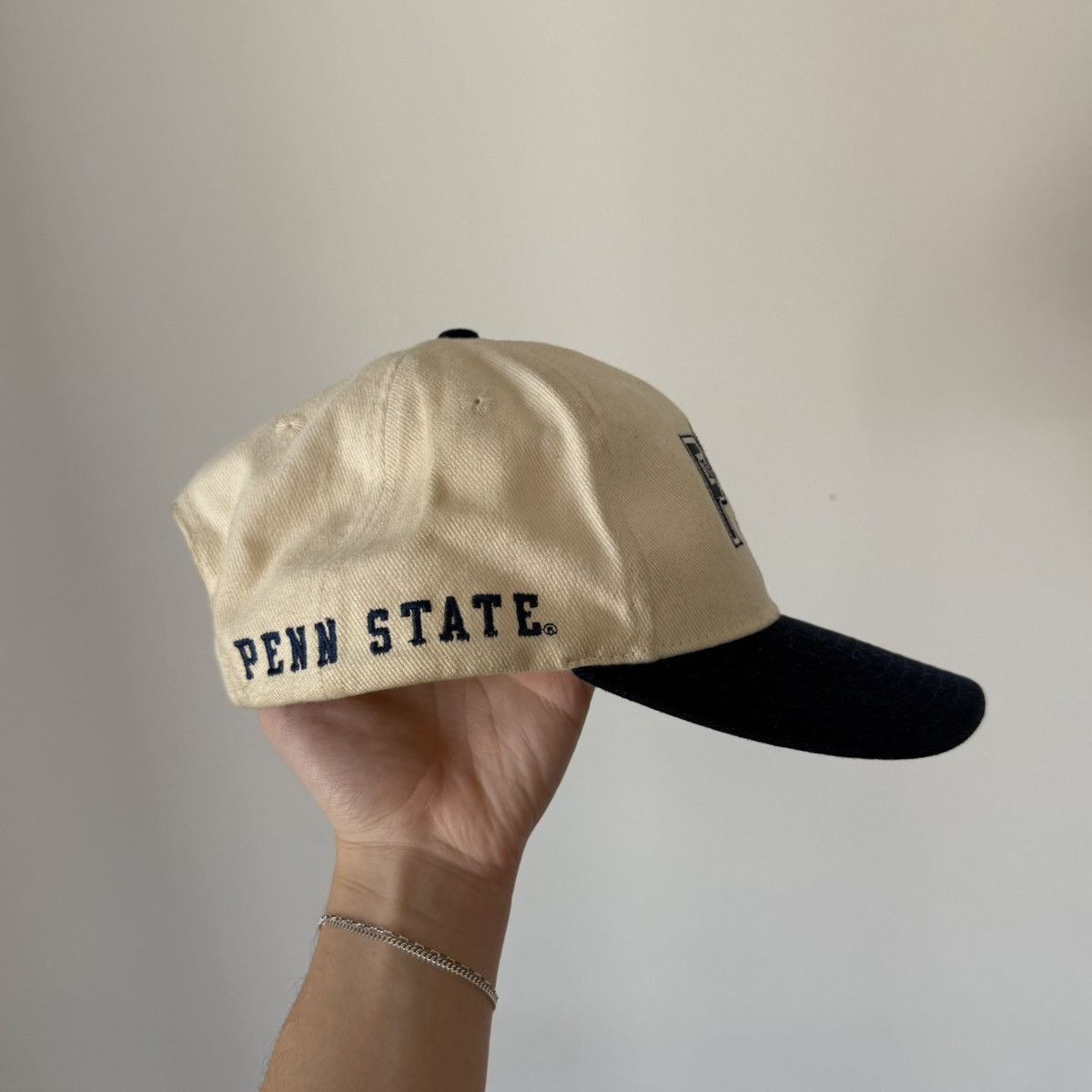 Nike Vtg 1990s Nike Penn State Snapback Hat Nittany Lions PSU Size ONE SIZE - 4 Thumbnail