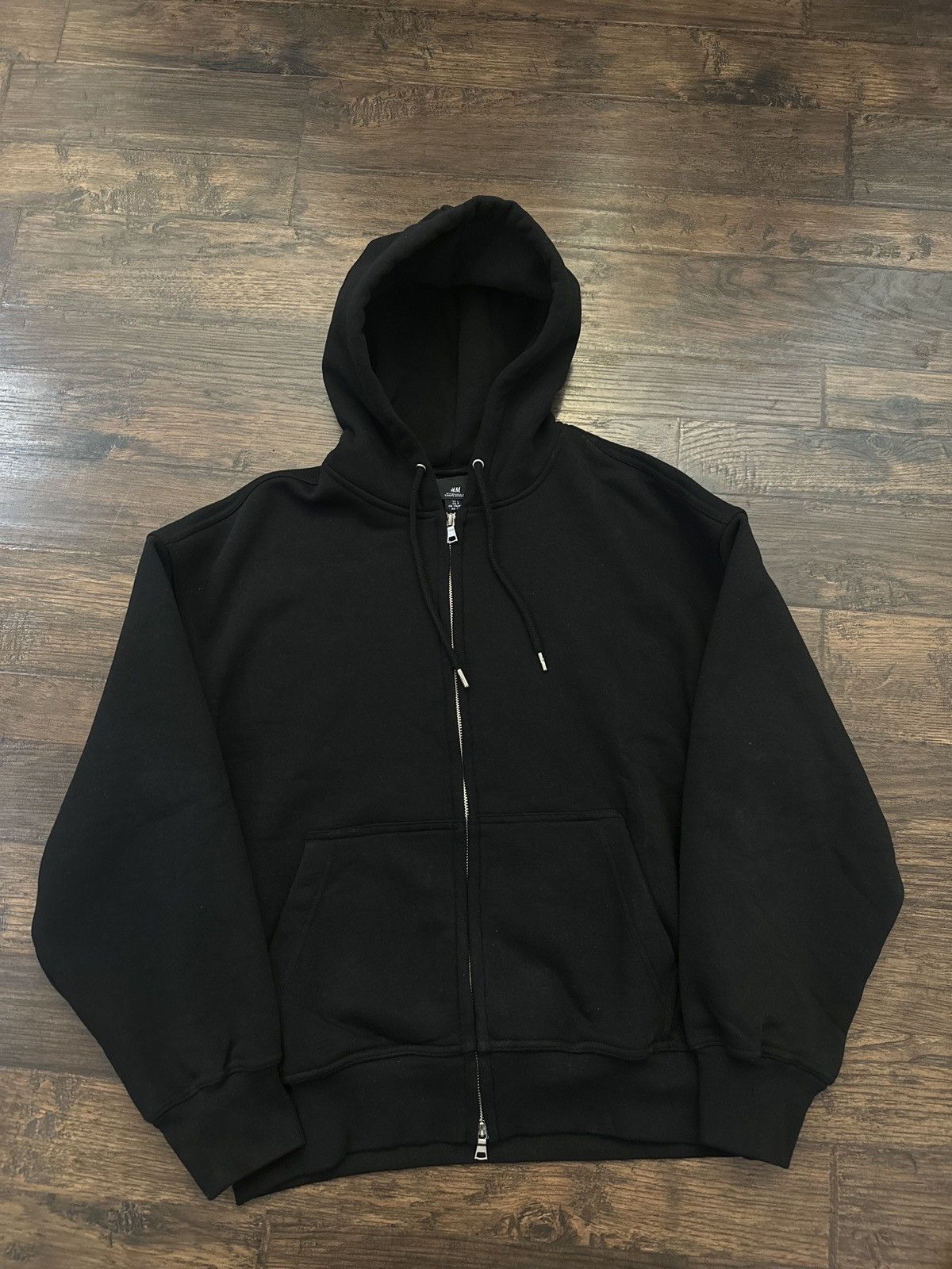 H M Blank black hoodie from H M Grailed