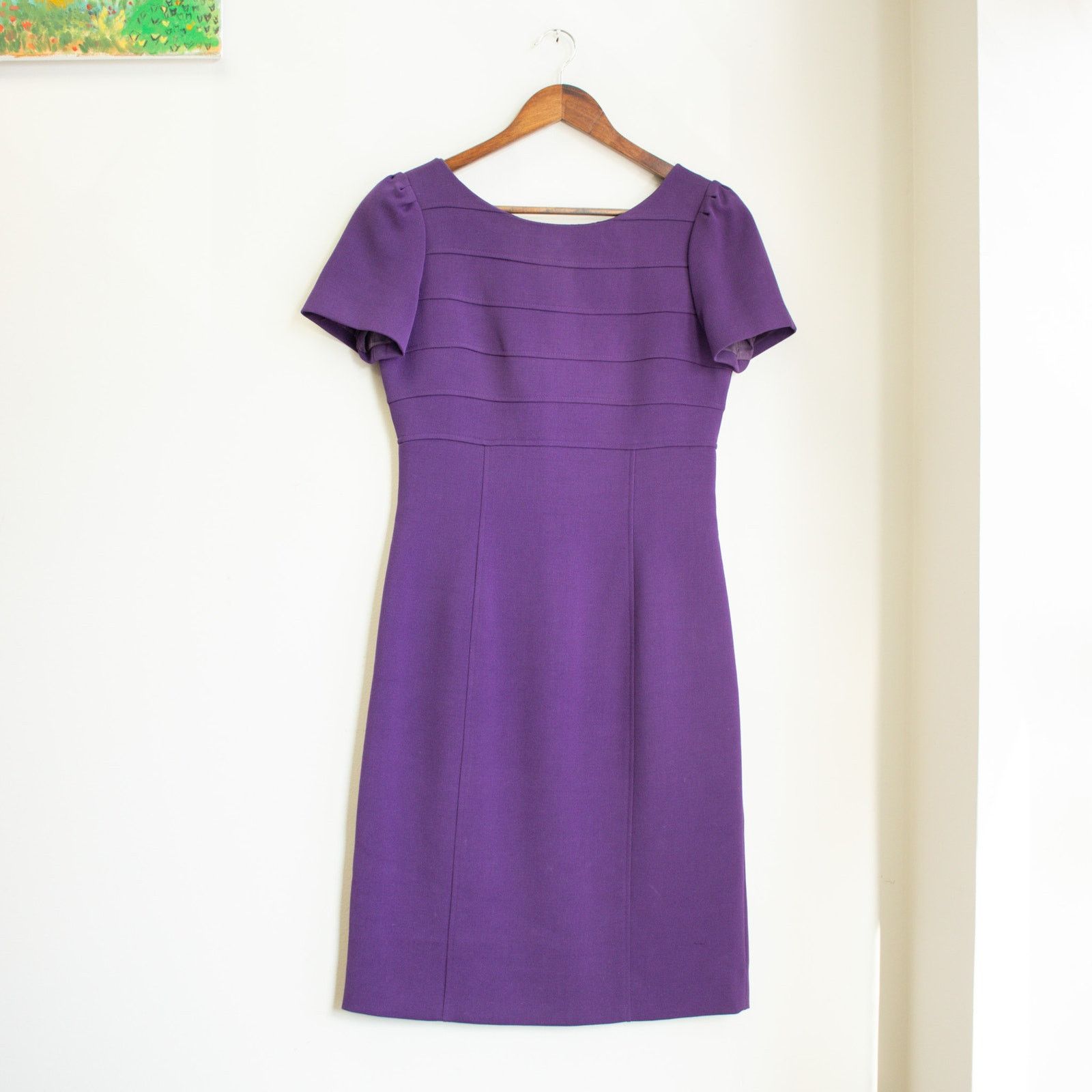 Elie Tahari Tahari Arthur S. Levine Purple Cocktail Dress Size 2 Size XS / US 0-2 / IT 36-38 - 1 Thumbnail