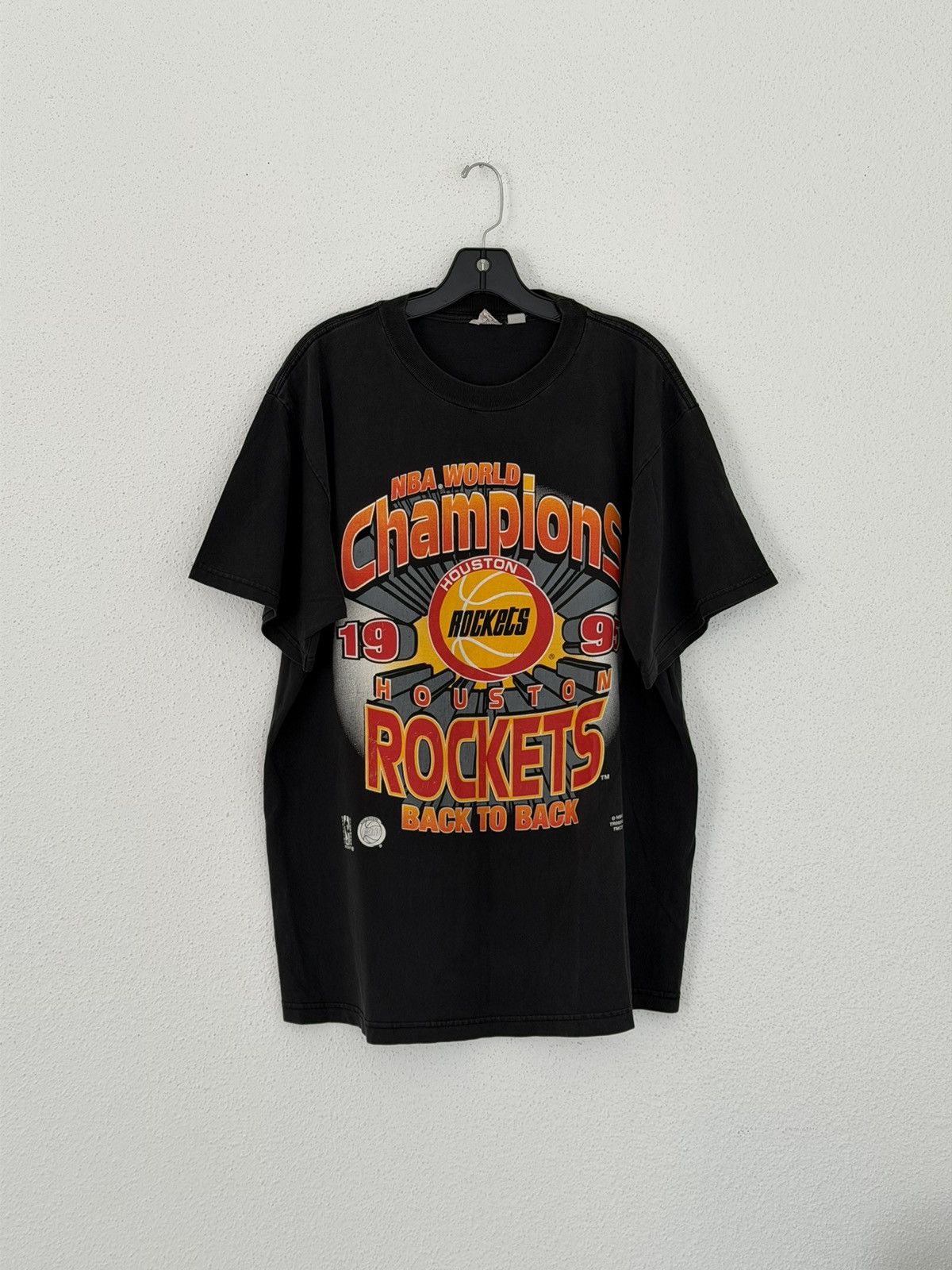 NBA Vintage Houston Rockets 1995 NBA World Champions Back 2 Back Size US XL / EU 56 / 4 - 1 Thumbnail