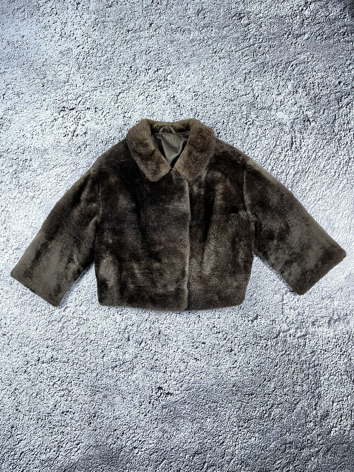 Vintage Vintage Y2K real Fur cropped coat jacket AvantGarde 0Os Size S / US 4 / IT 40 - 1 Thumbnail