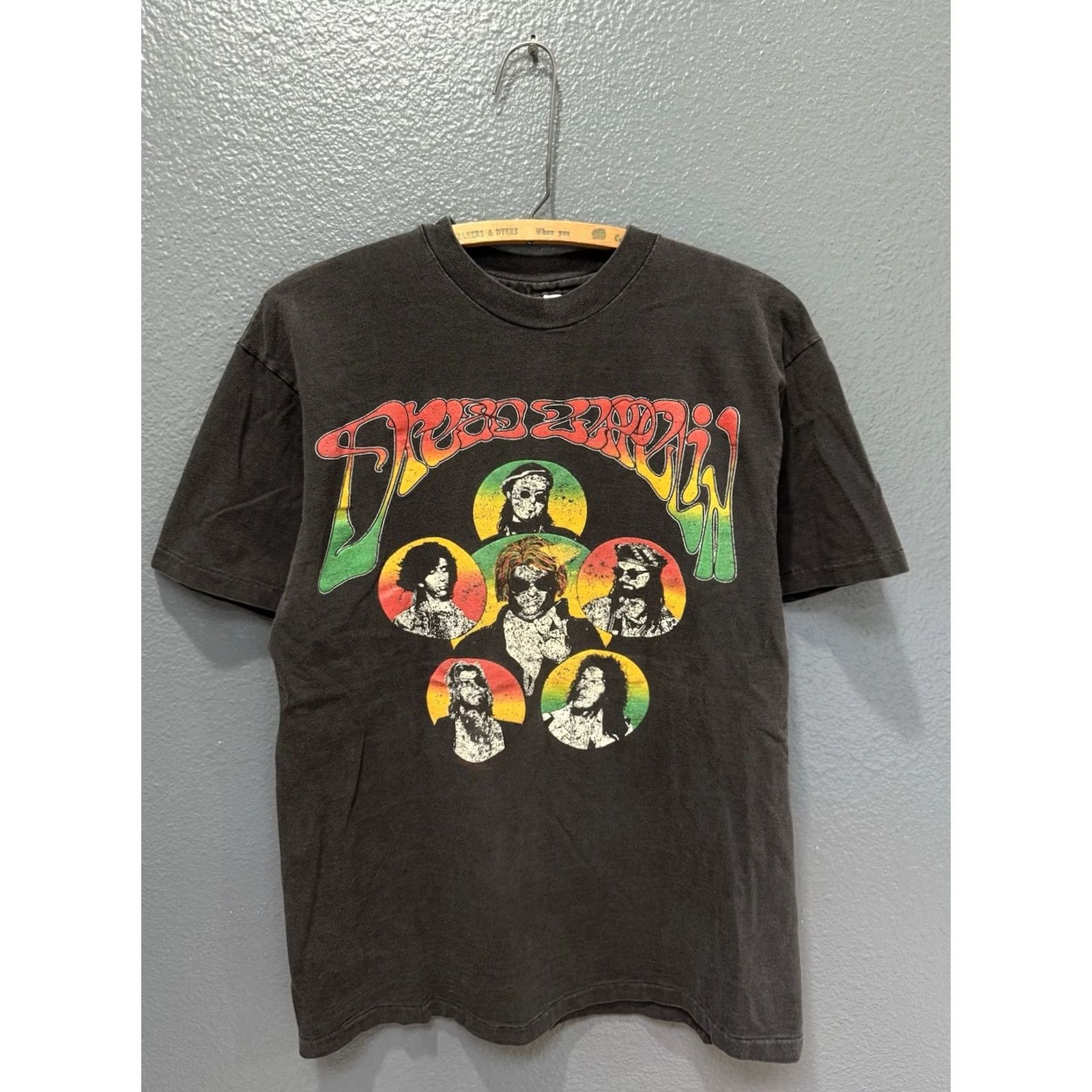 Hanes VINTAGE 90s Dread Zeppelin Band Tour Hanes Black T-Shirt L Men Mens Shirt 90s Size US L / EU 52-54 / 3 - 3 Thumbnail