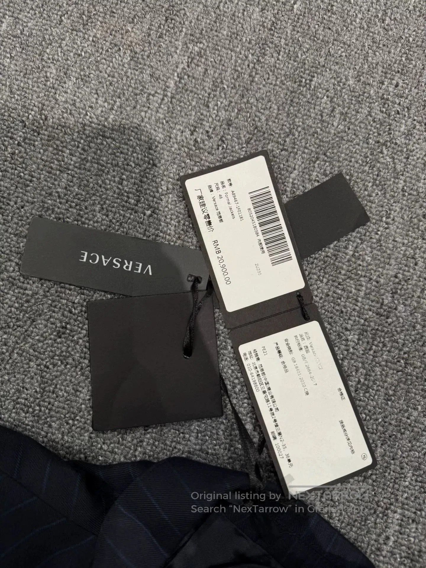 Versace VERSACE Wool Suit. Size US M / EU 48-50 / 2 - 7 Thumbnail
