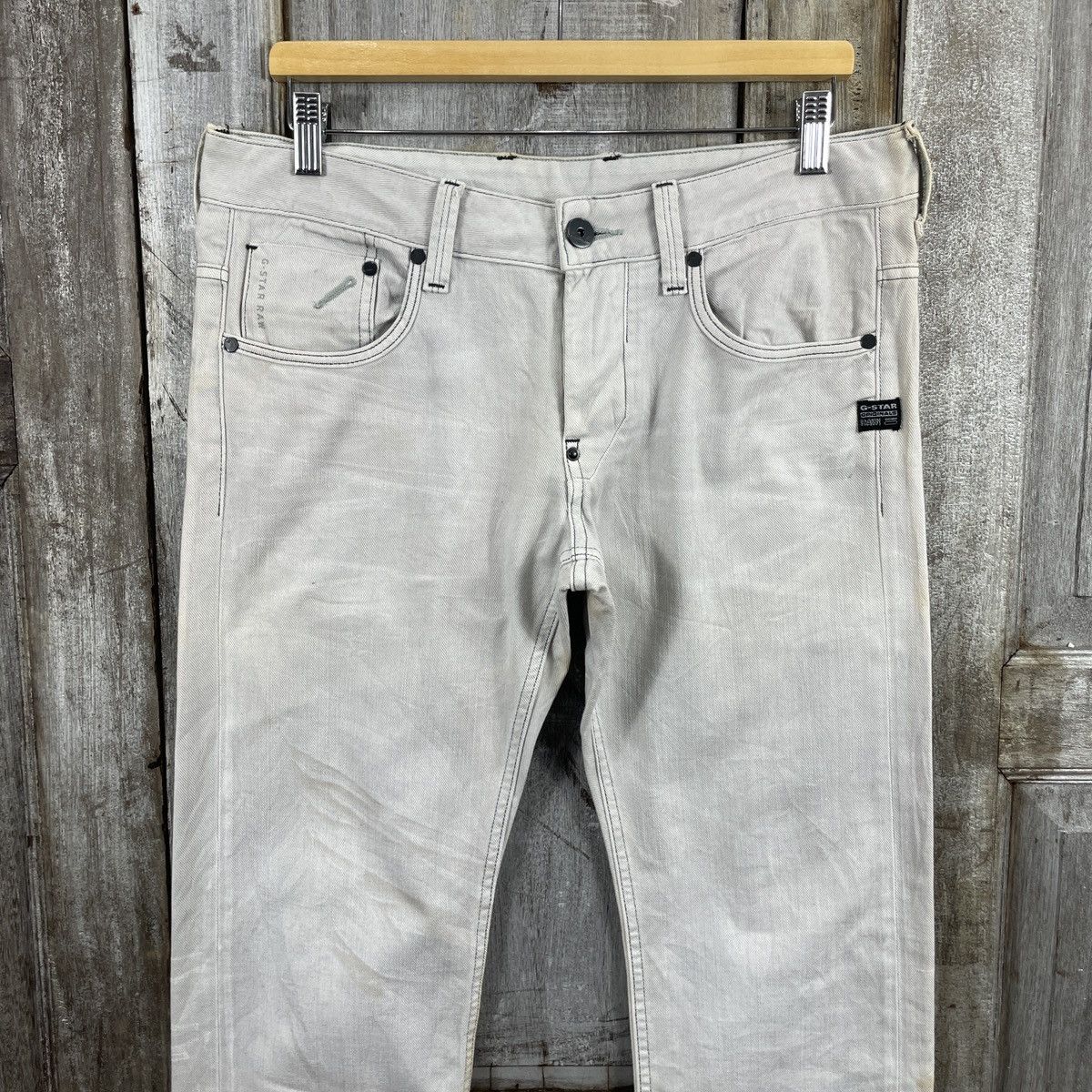 G-Star × Vintage Vintage Gstar Light Wash Jeans Size US 33 - 4 Thumbnail