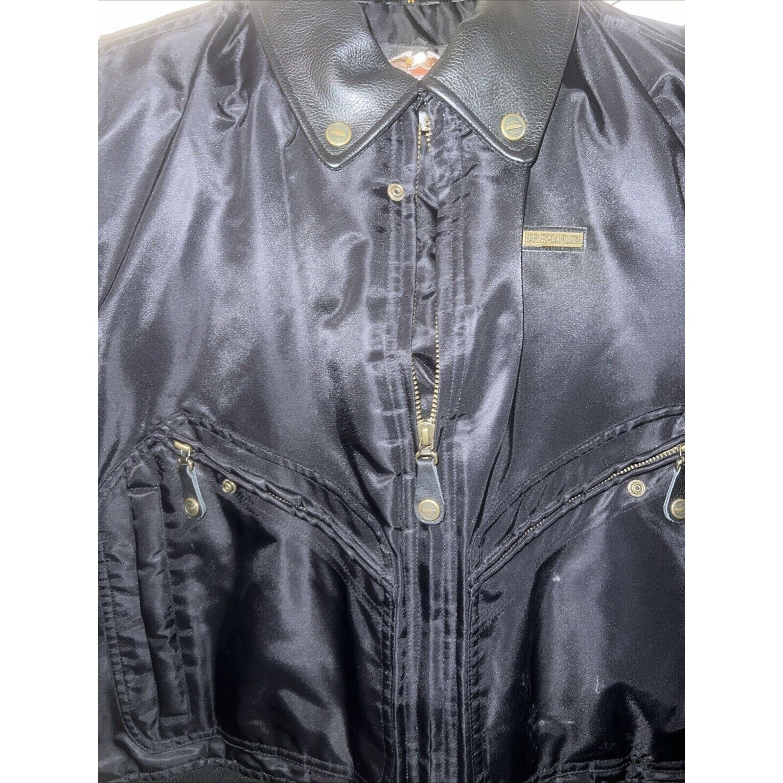 Harley Davidson Harley Davidson Bomber Jacket Women's Large Motorcycle Nylon Size L / US 10 / IT 46 - 10 Thumbnail