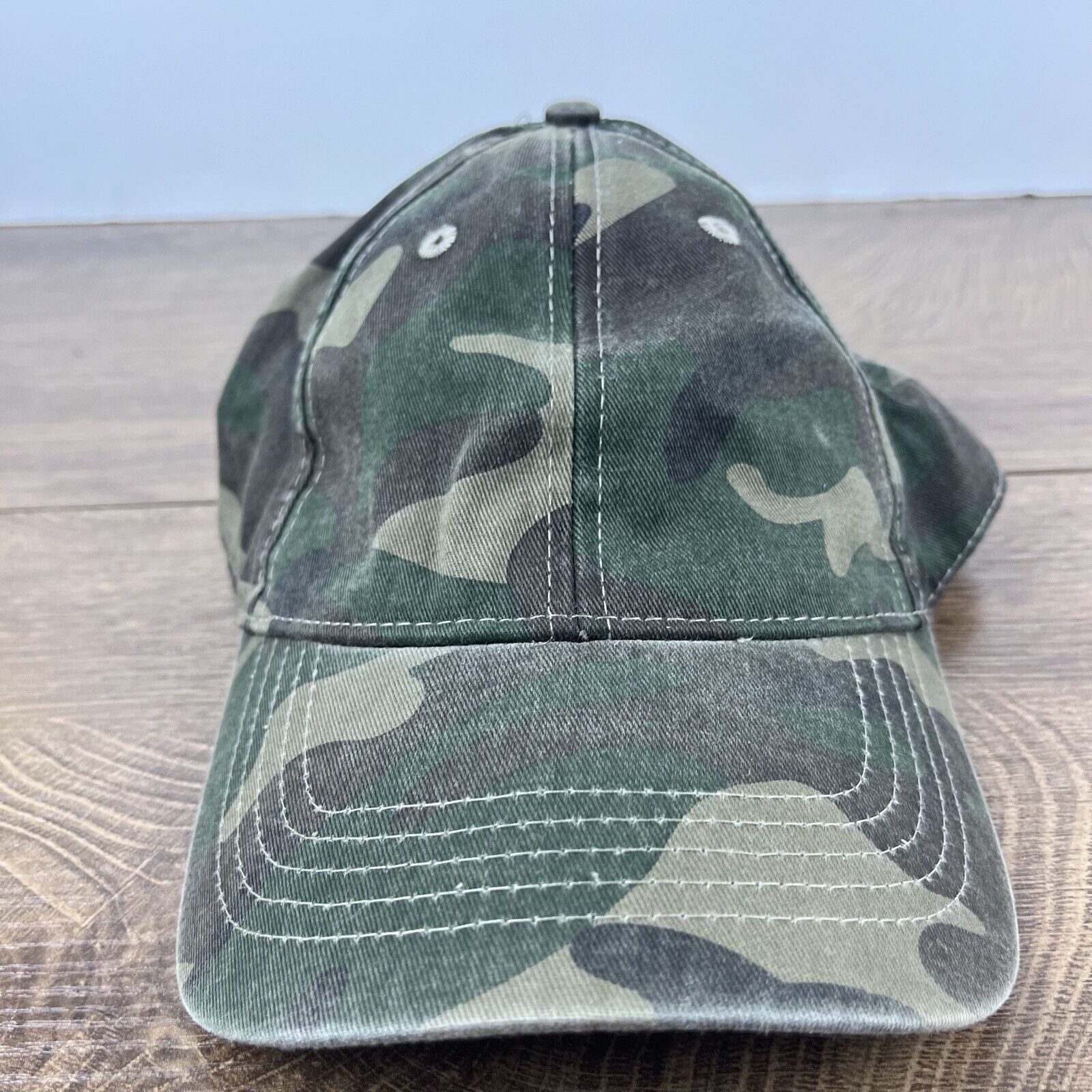 Other Camoflauge Baseball Hat Camo Green Hat Adjustable Hat Camo A Size ONE SIZE - 3 Thumbnail