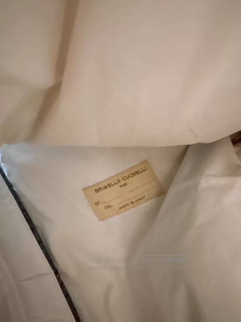 Brunello Cucinelli Brunello Cucinelli Gray Quilted Turtle Back Cotton Jacket Size XS / US 0-2 / IT 36-38 - 6 Thumbnail